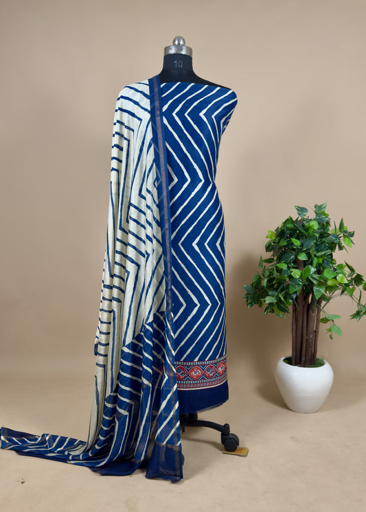 Handloom Patola Maheshwari Silk suits by kalasheel.
