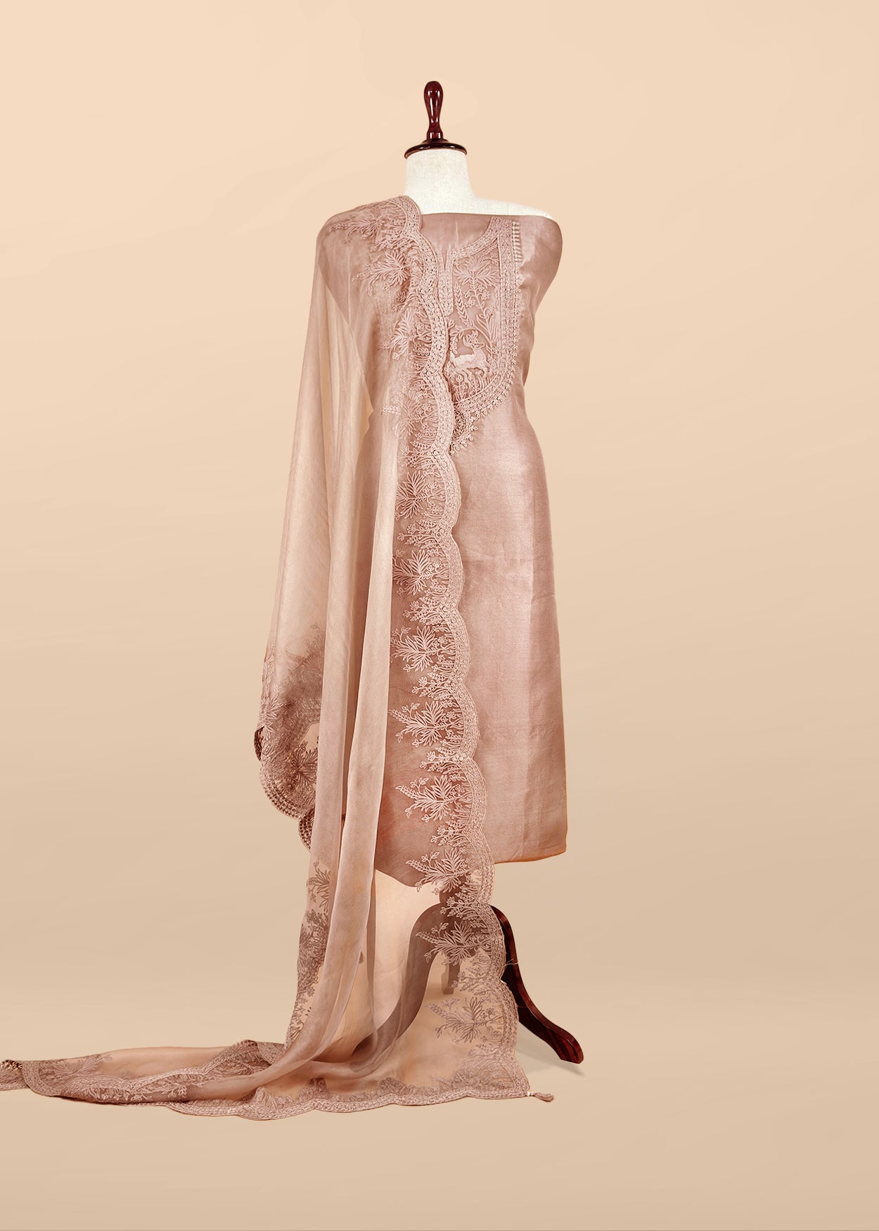 Festive celebration kora silk suit at the best price