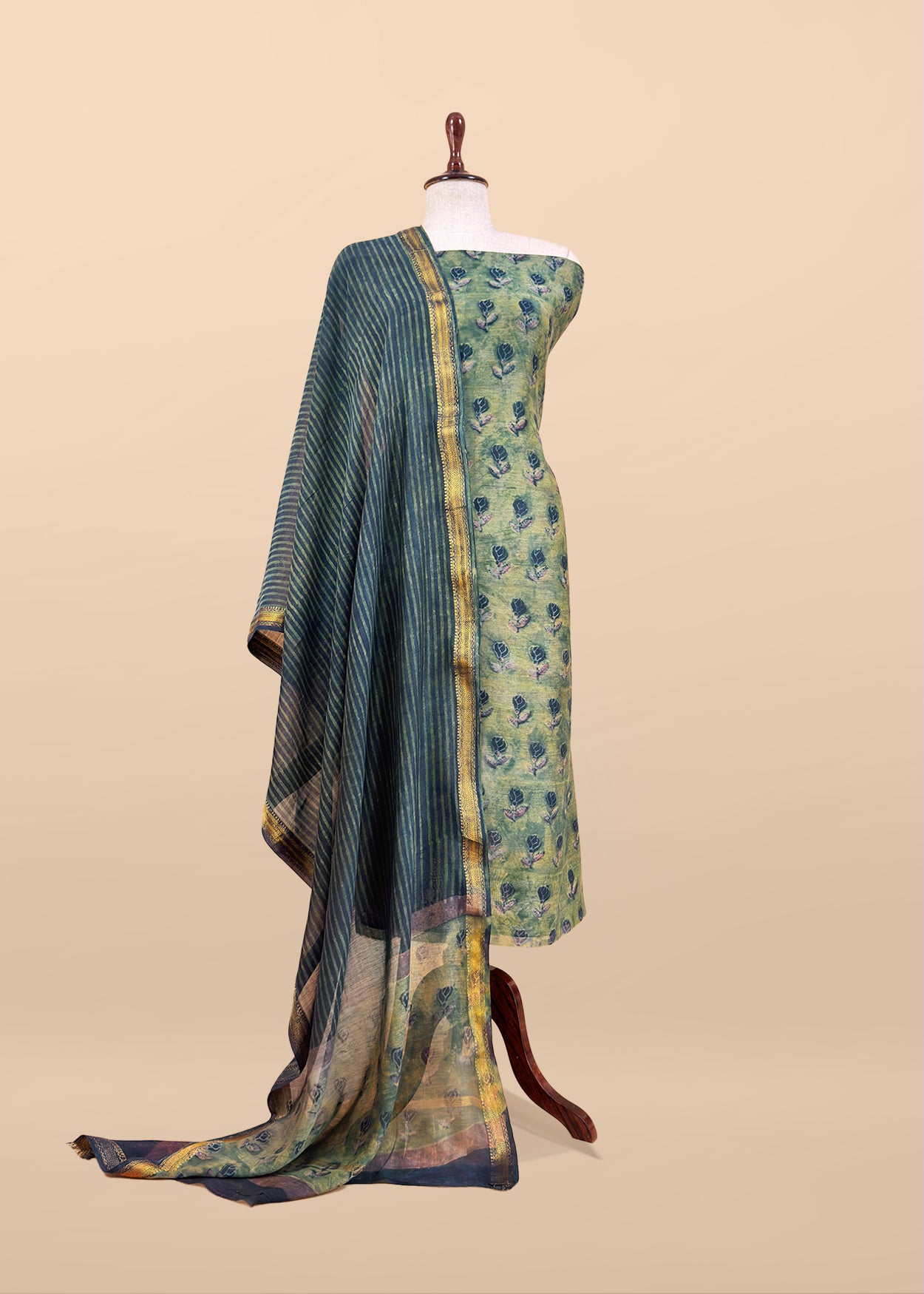 Nashpal Ajrakh Suits In Purest Maheshwari Fabric
