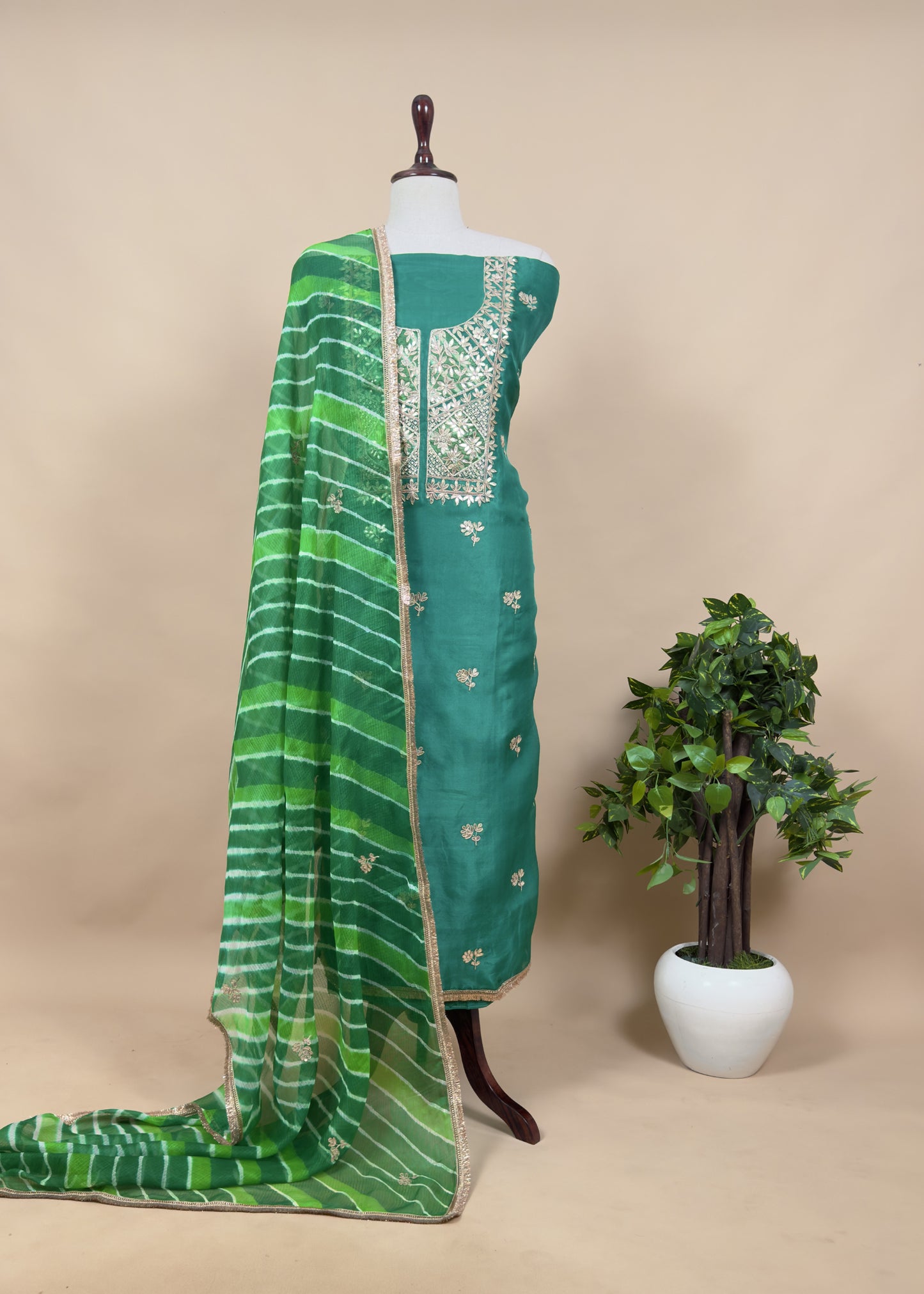 wedding wear organza suit set