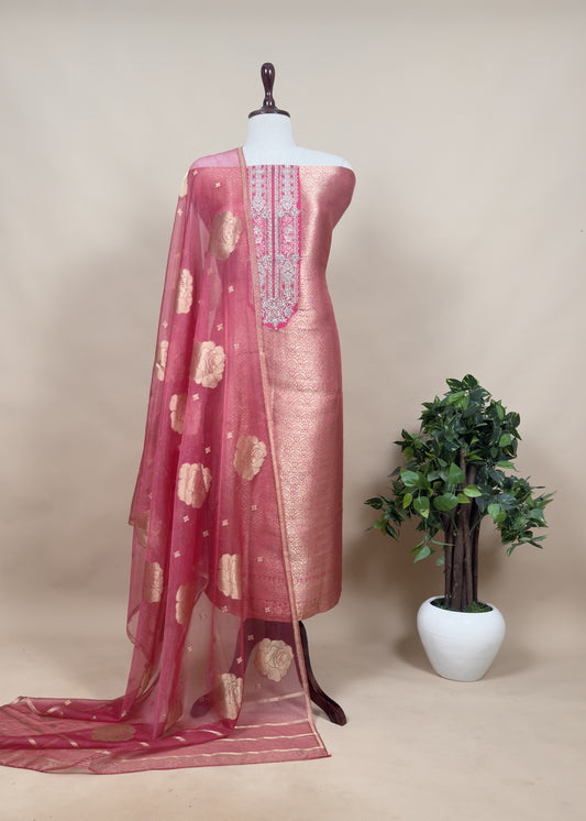 Wedding wear brocade suit