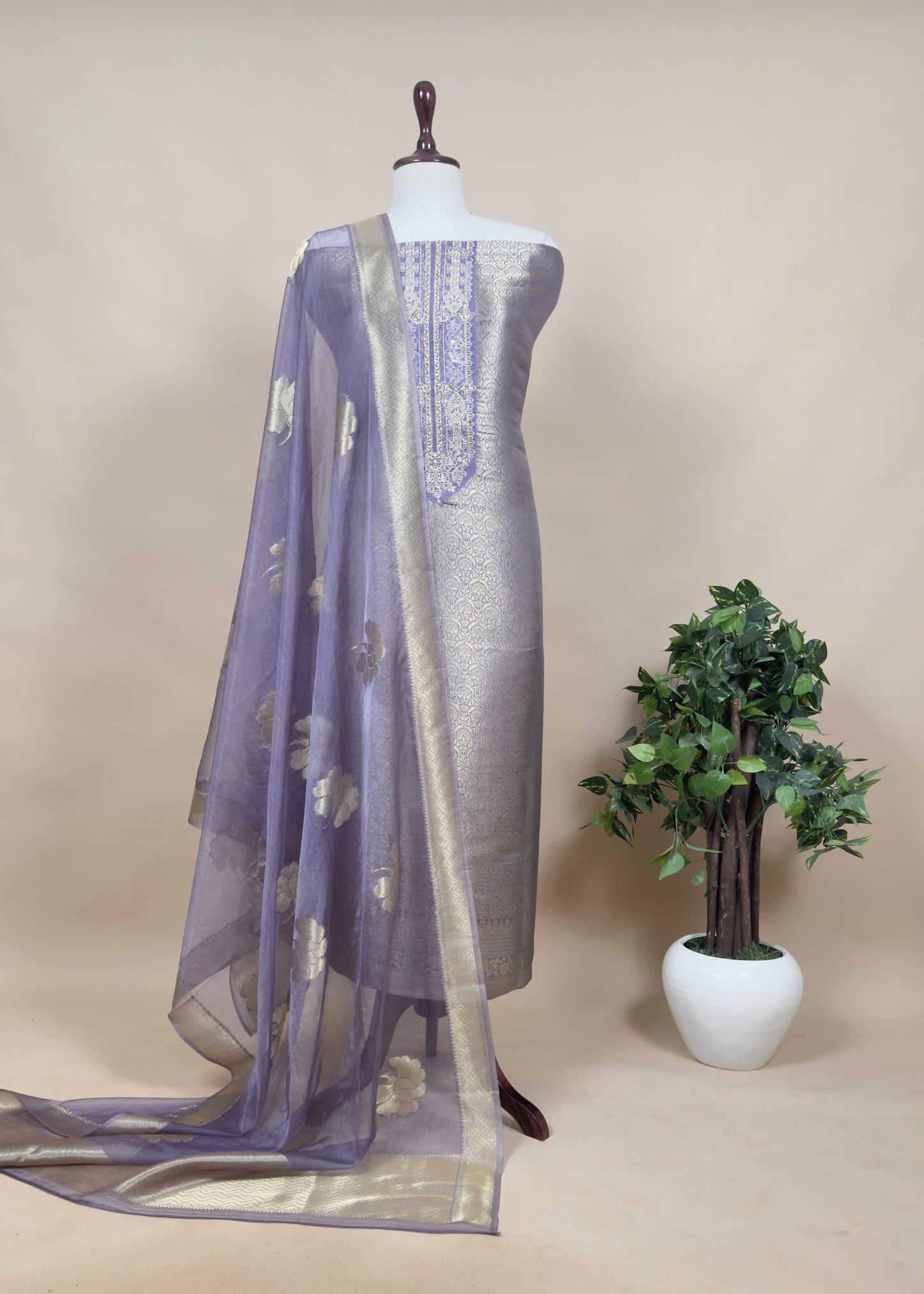 Wedding wear brocade suit