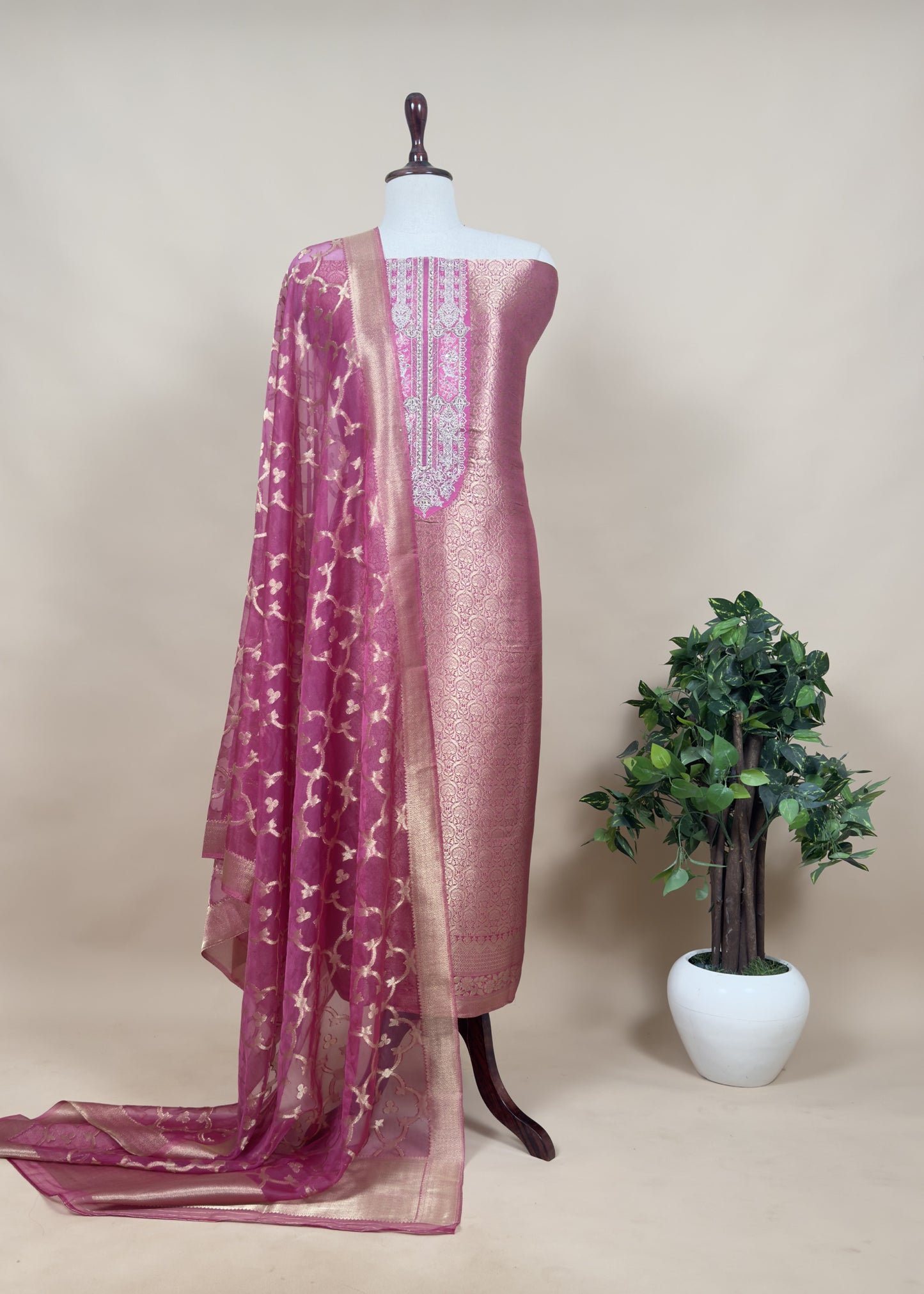 Wedding wear brocade suit