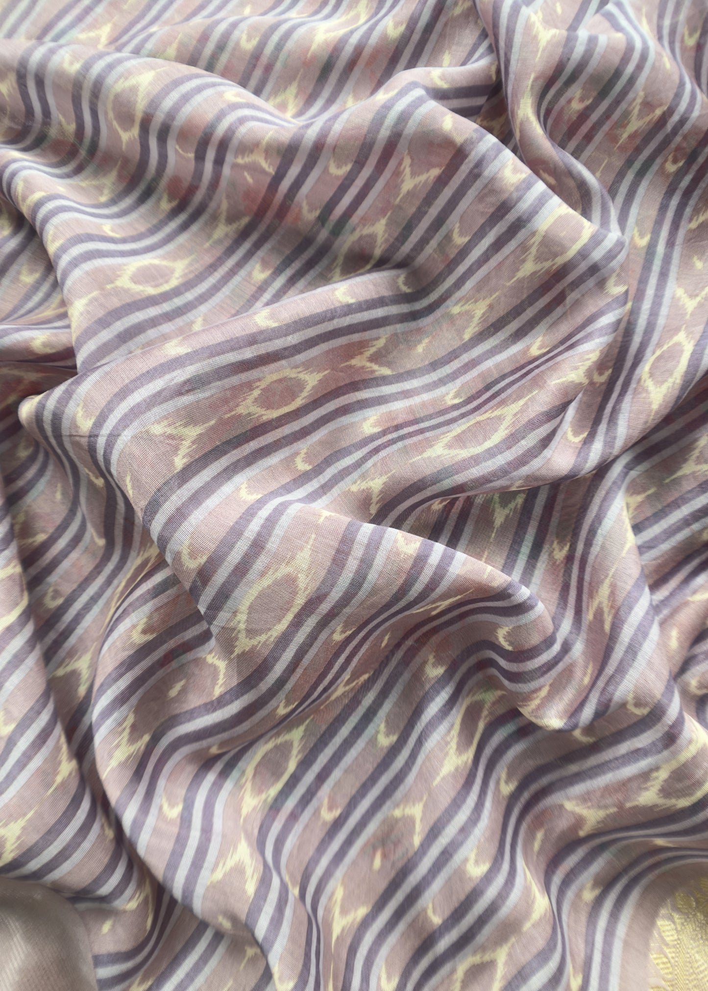 Purple Maheshwari Silk Suit with Zari Weaving