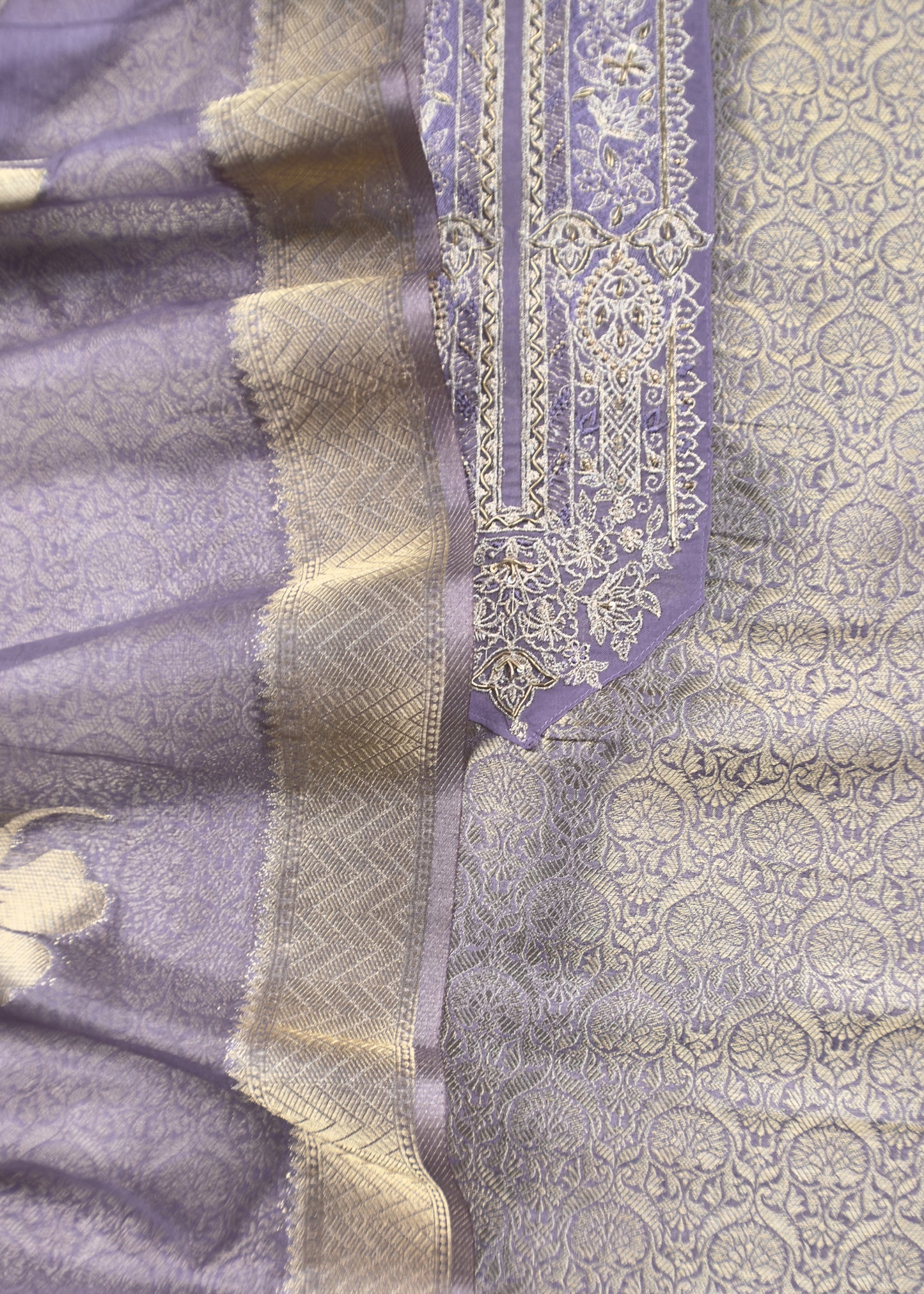 party wear brocade silk suit at the best price