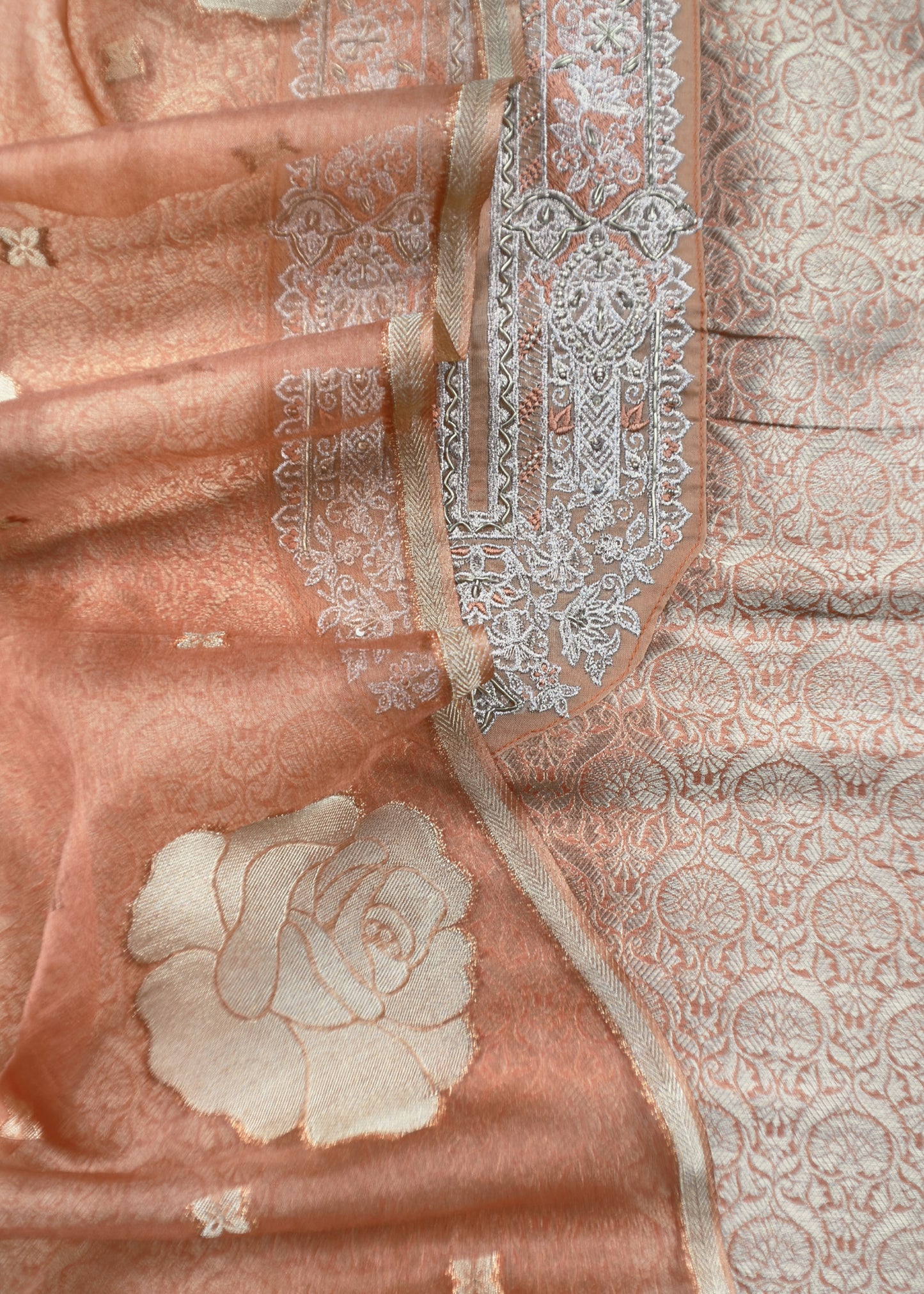 party wear brocade silk suit at the best price