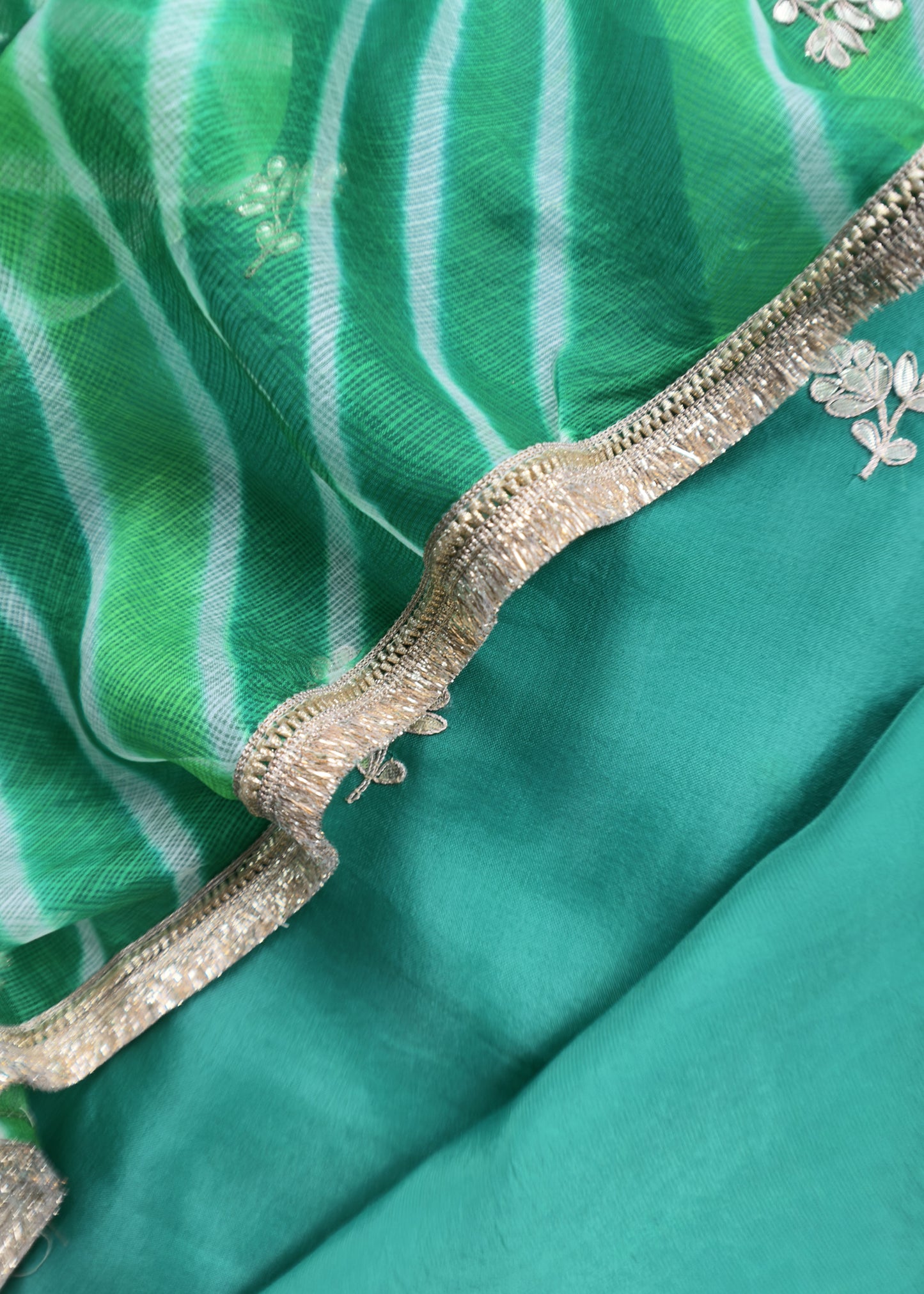 Organza unstitched suit with dupatta