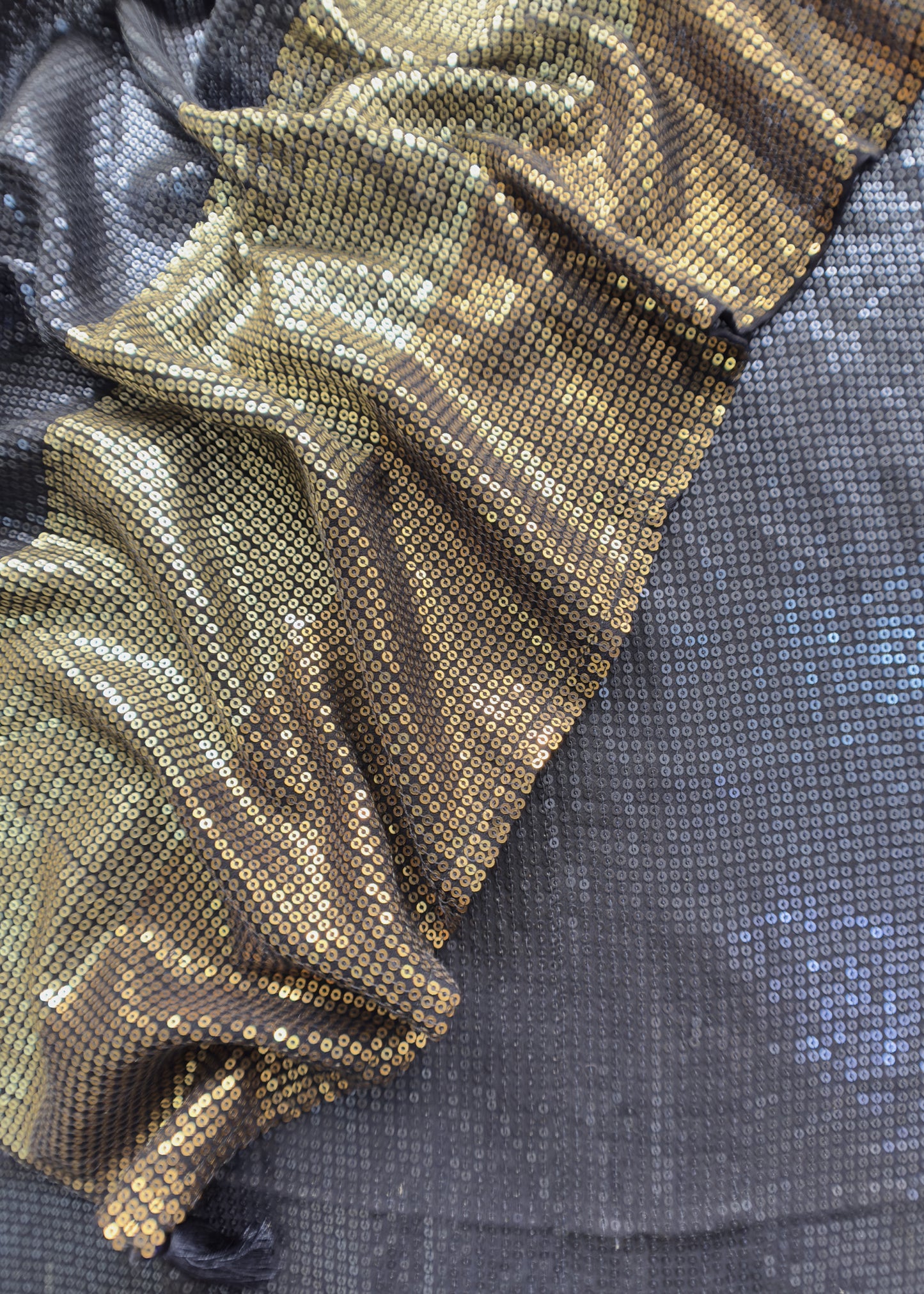 Classy Midnight Blue Sequin Jaal Pure Georgette Unstitched Suit