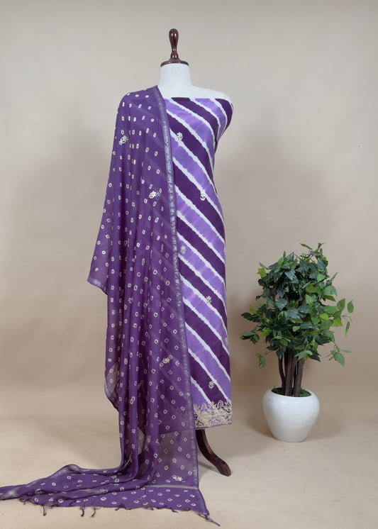 Traditional indian wedding wear chanderi suit