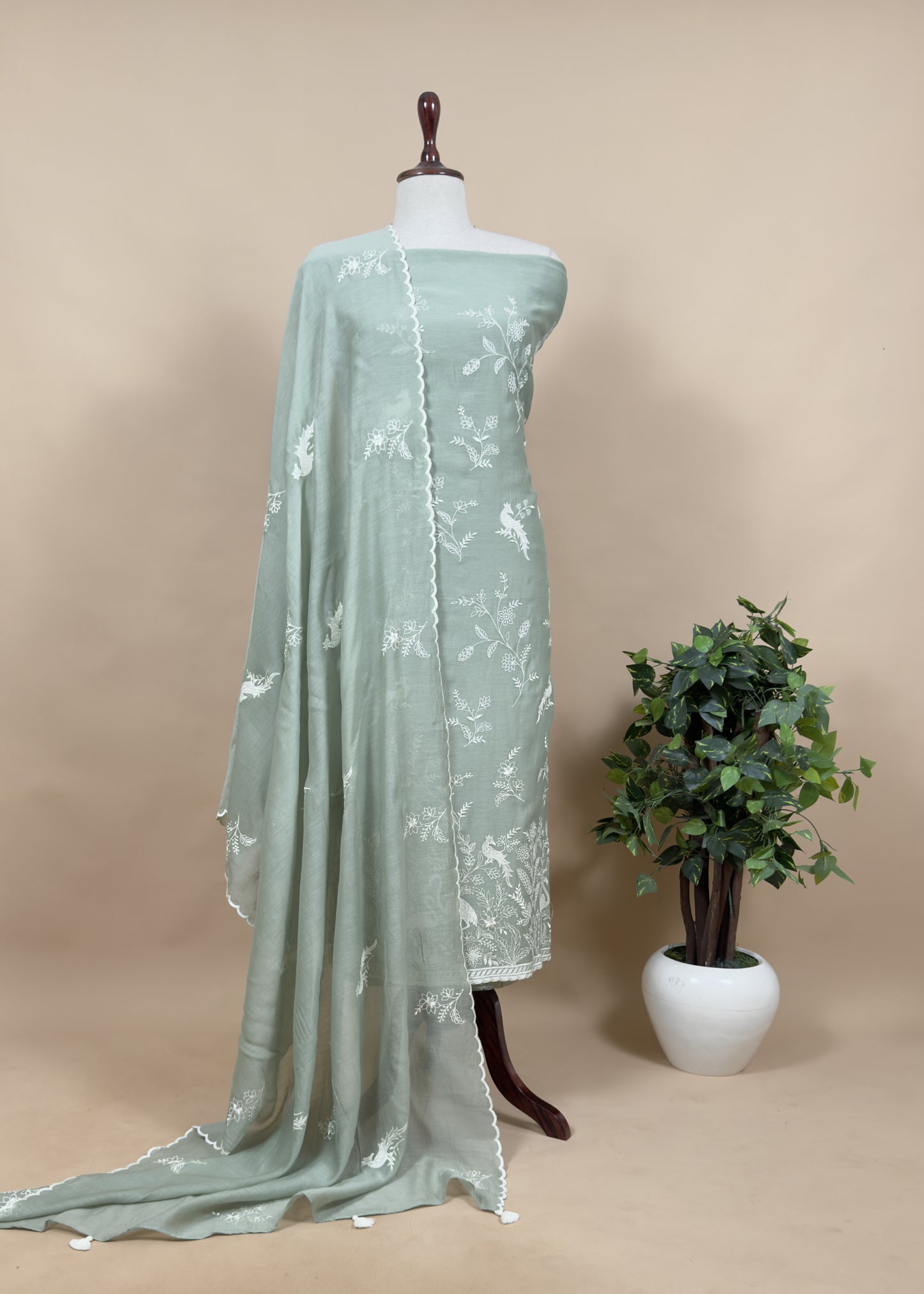 Timeless chanderi suit for ethnic wardrobe