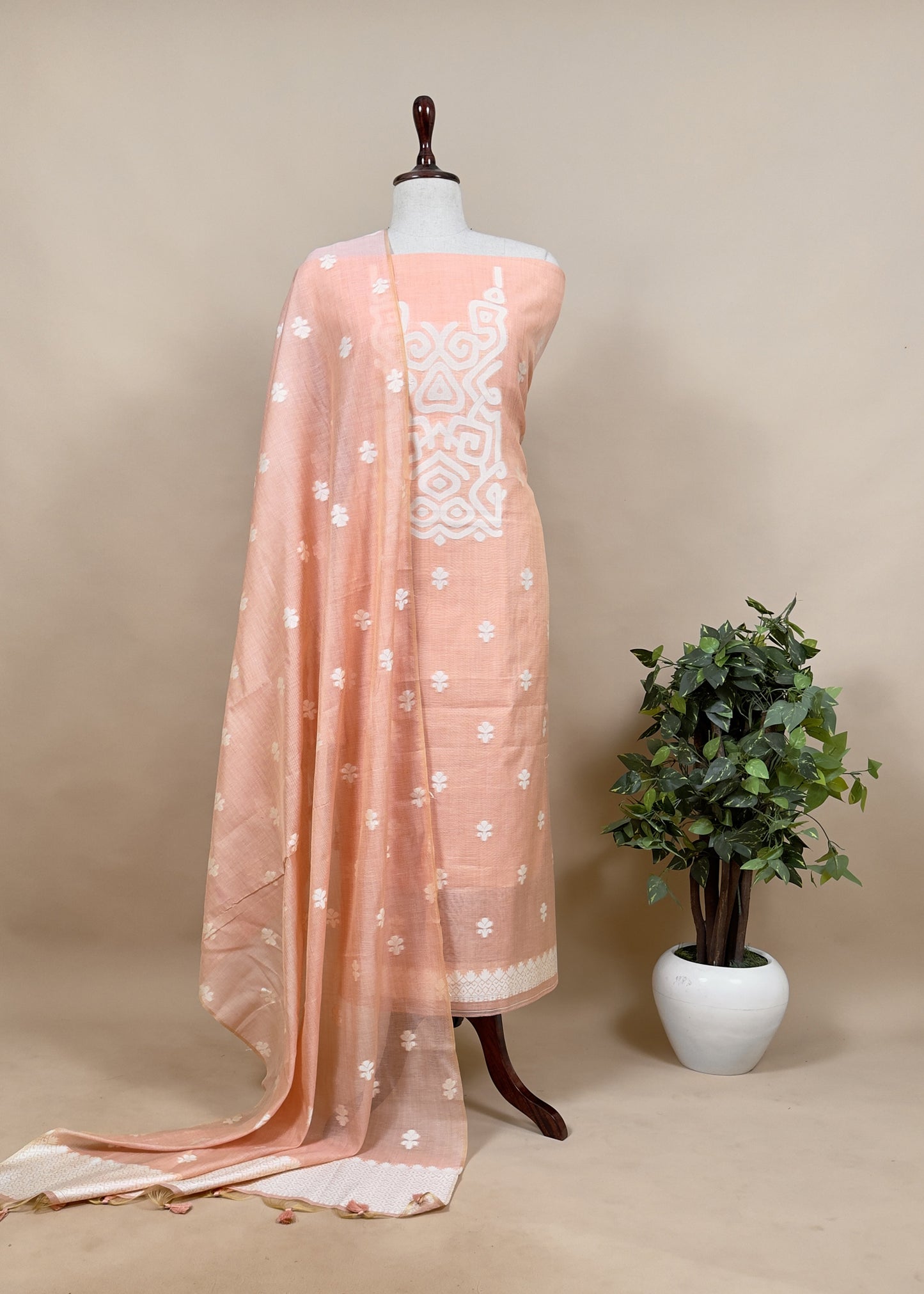 summer wear jamdani suit at the best price