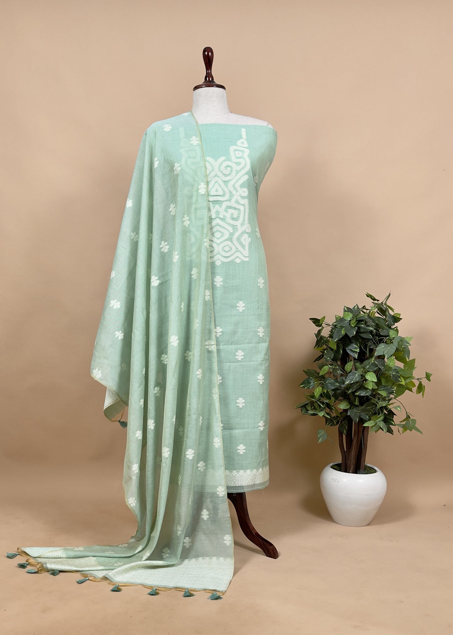 summer wear jamdani suit at the best price