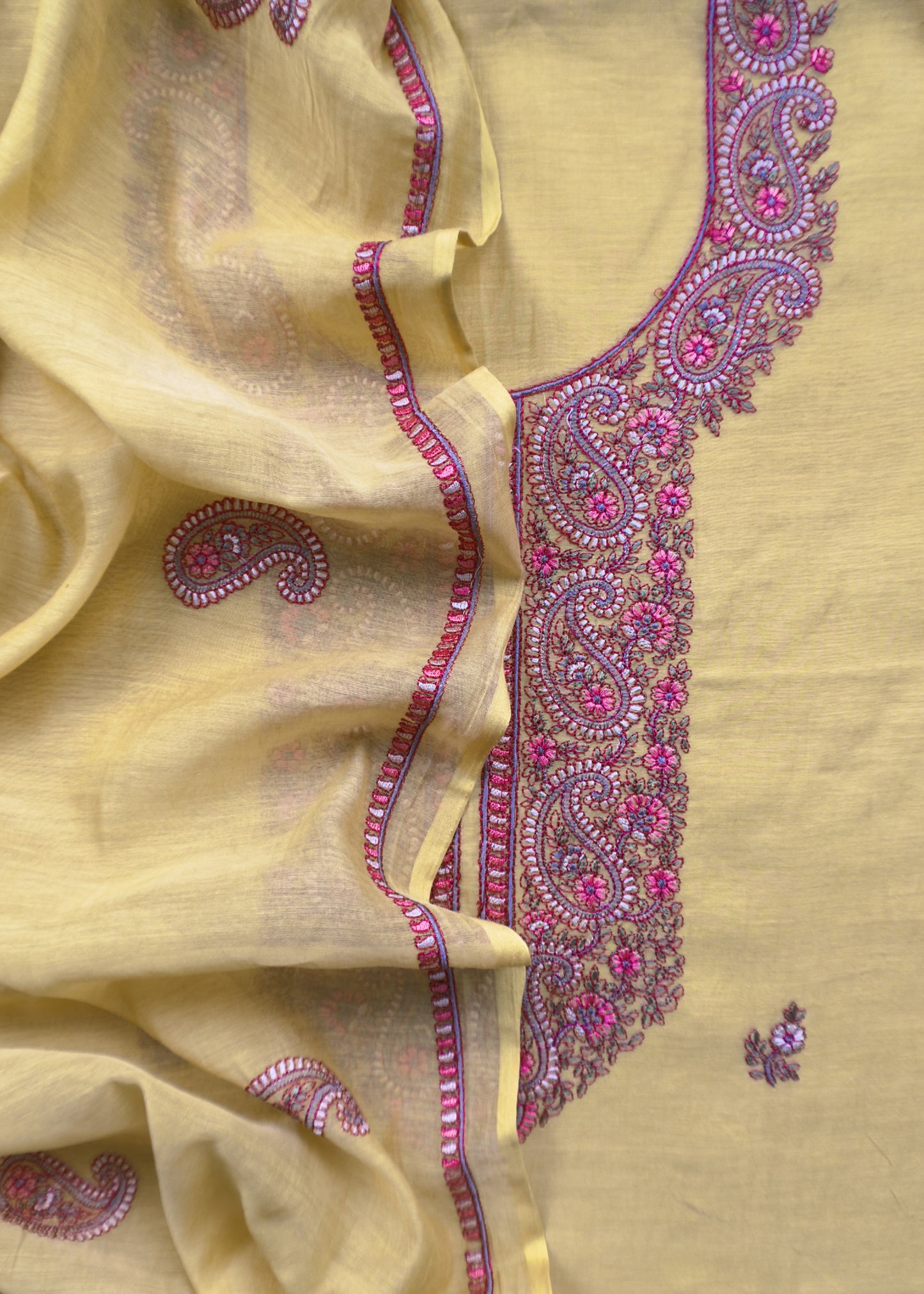 summer wear chanderi suit