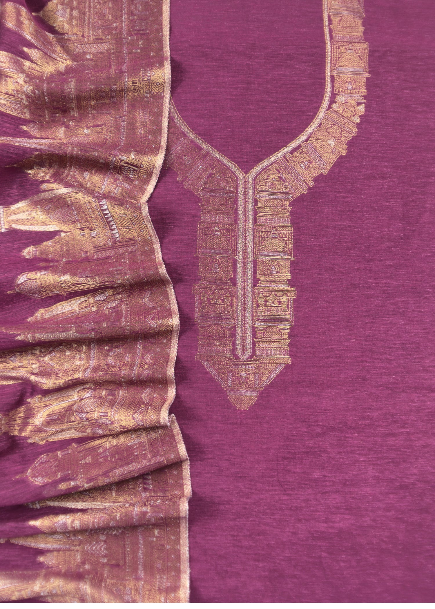 kani silk unstitched suit with dupatta