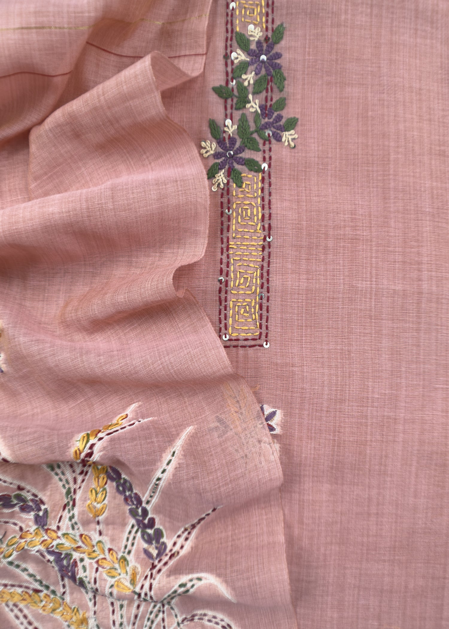 Summer wear Suit Pure Chanderi Fabric