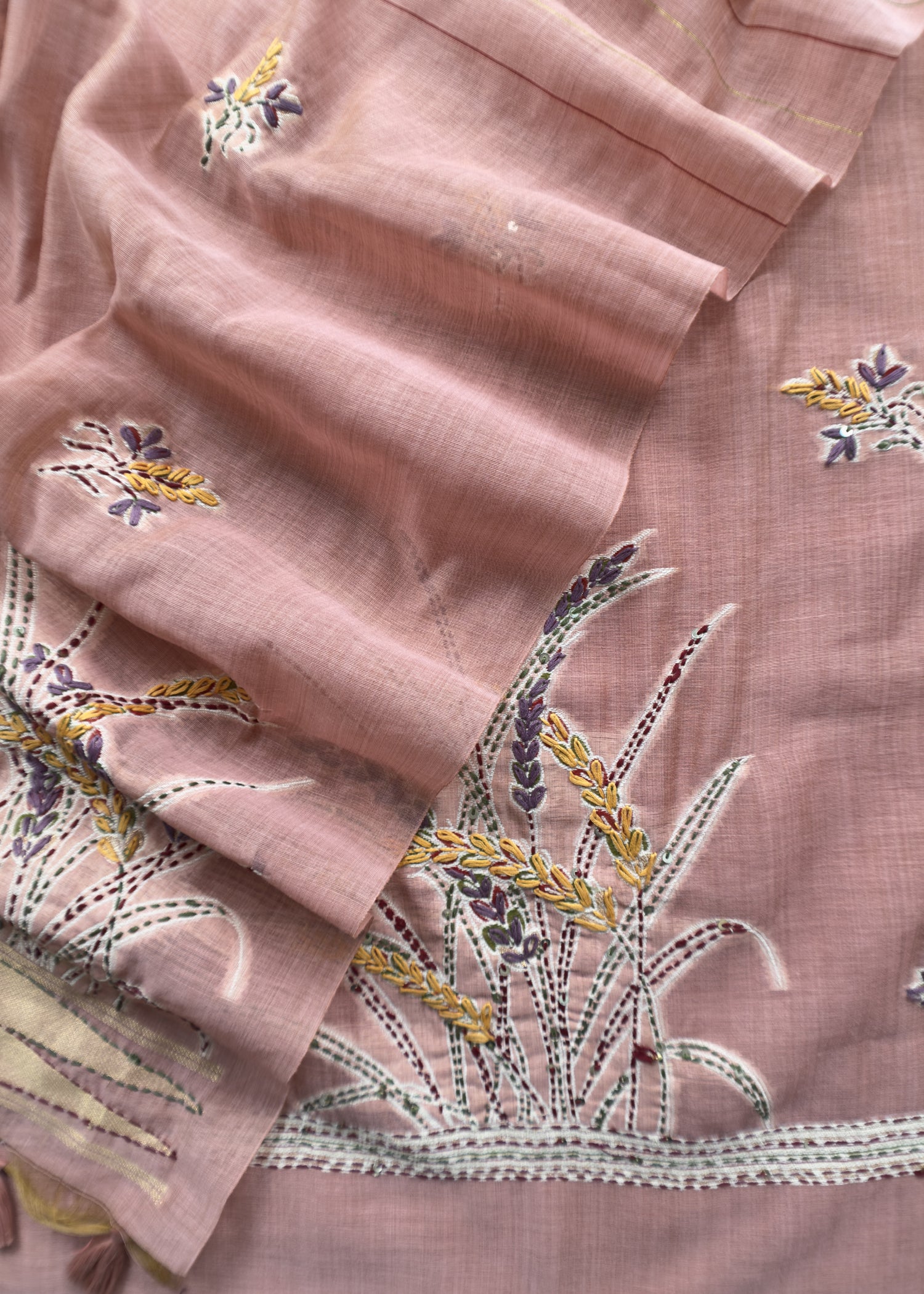summer wear chanderi suit