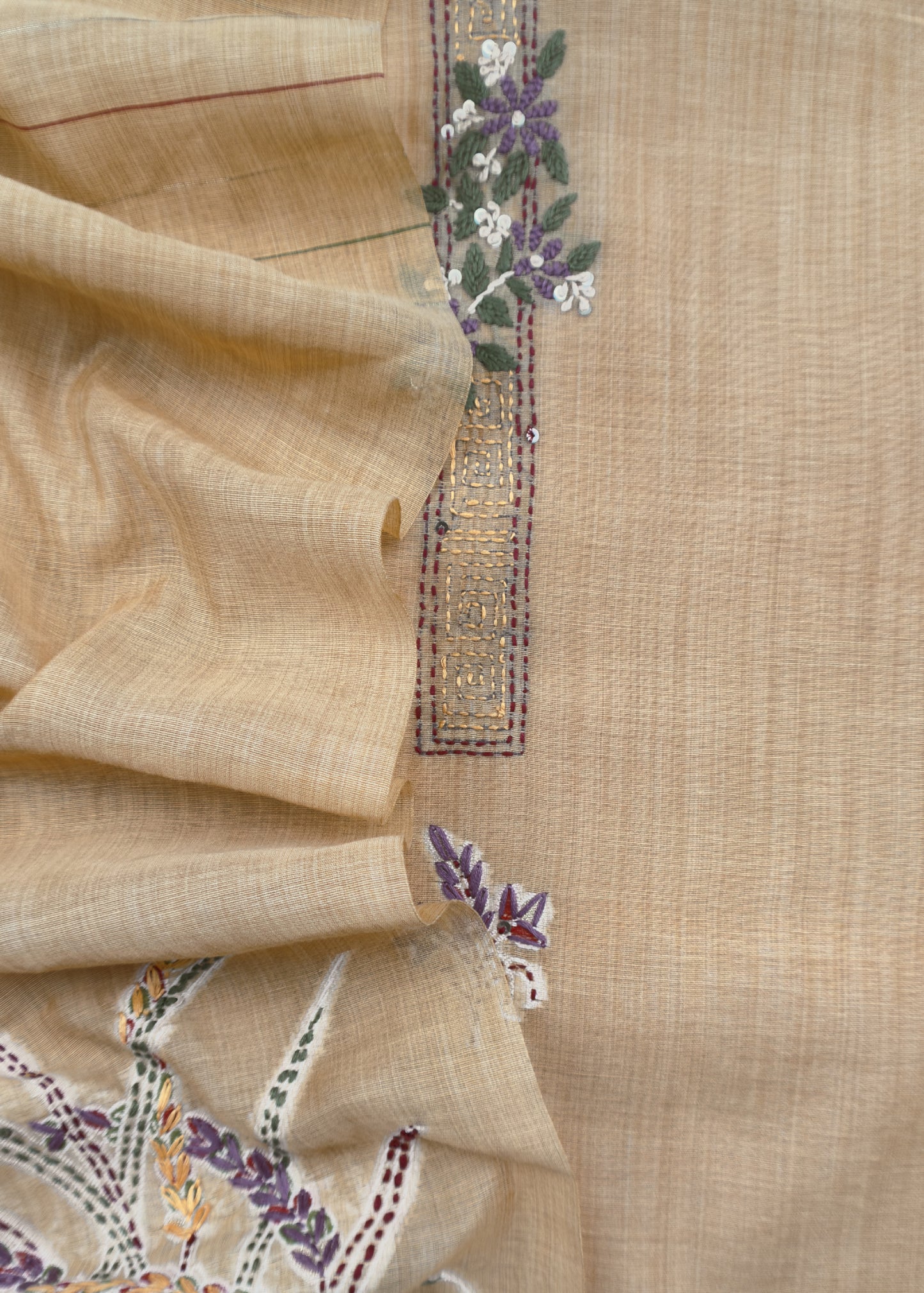 Mul chanderi silk suit gifting for women