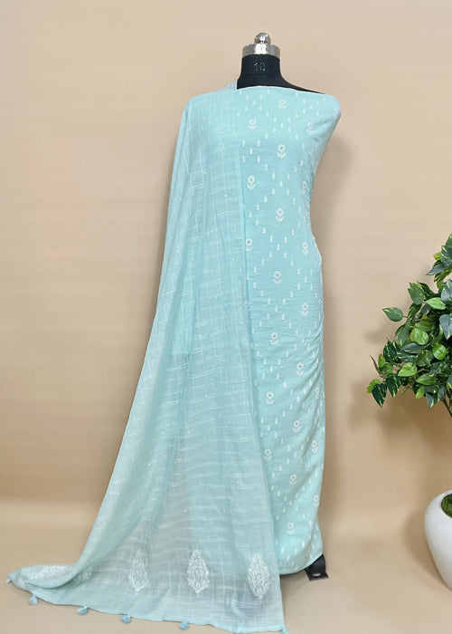 Pink Shree Niketan Embroidered Chanderi Suit