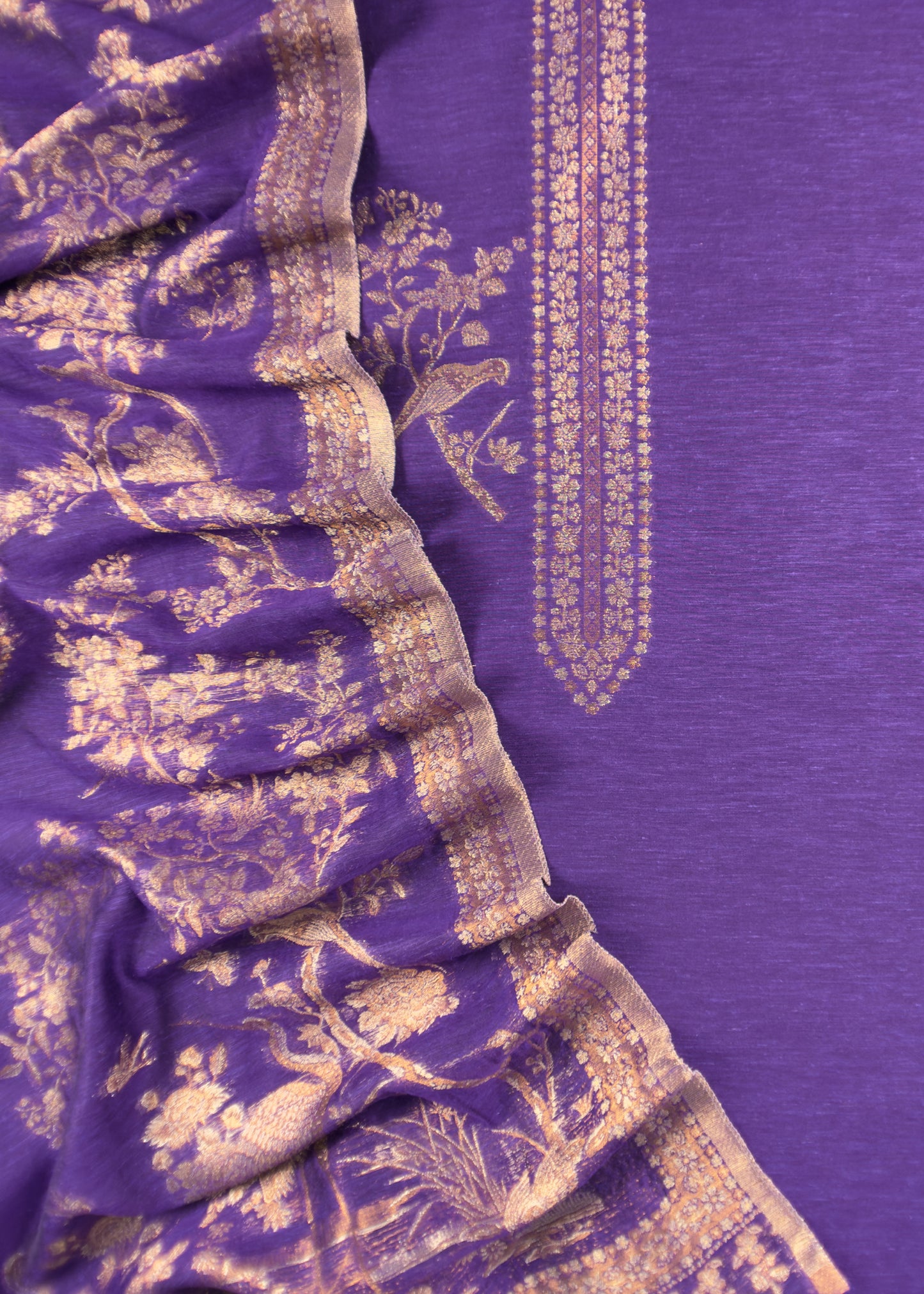 kani silk unstitched suit with dupatta