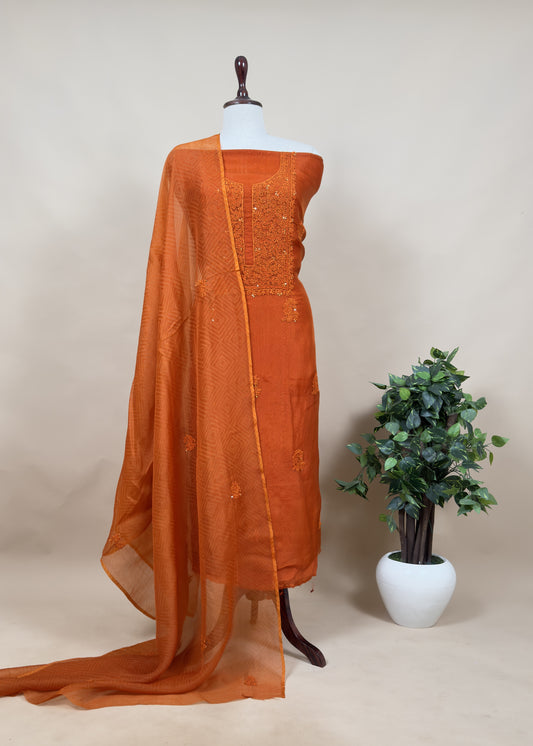 wedding wear organza suit set