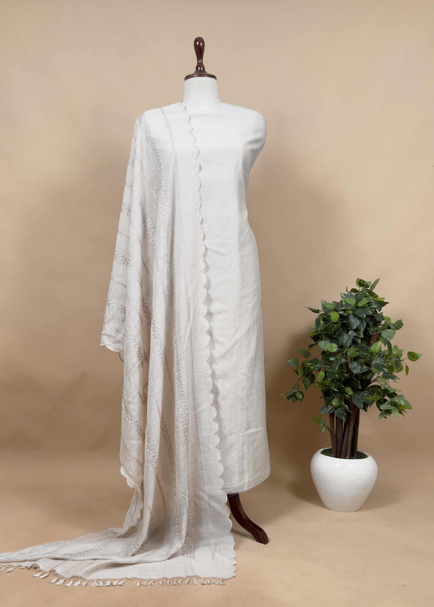 Traditional indian wedding wear chanderi suit