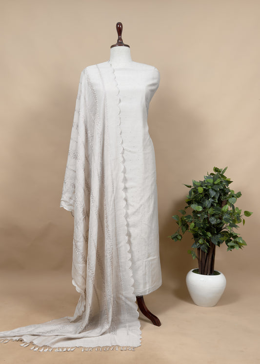 Traditional indian wedding wear chanderi suit
