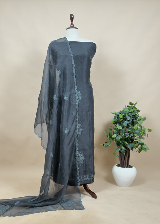 wedding wear organza suit set