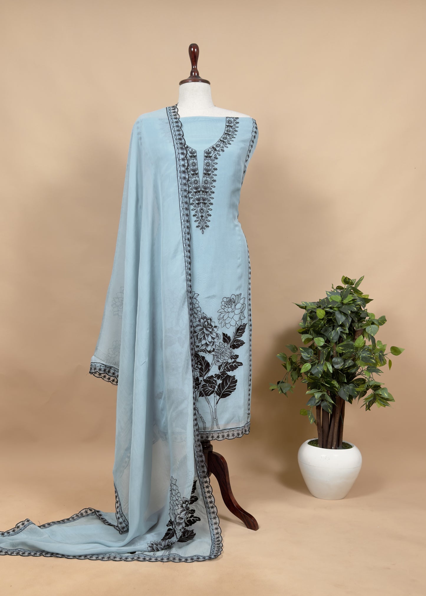 wedding wear organza suit set
