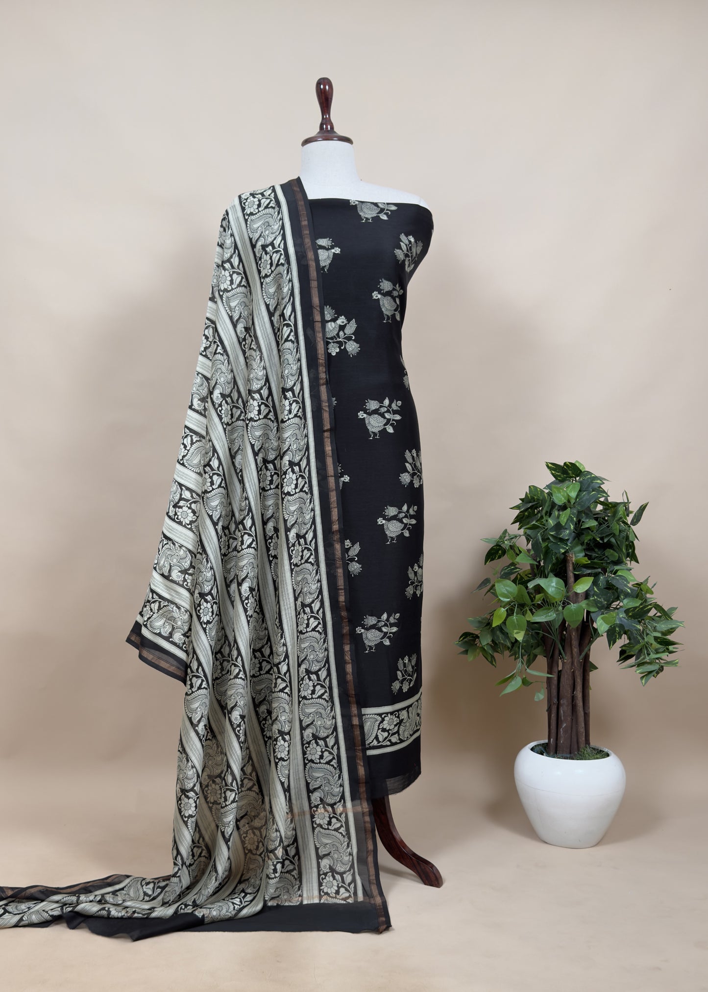 Summer wear maheshwari suit with dupatta