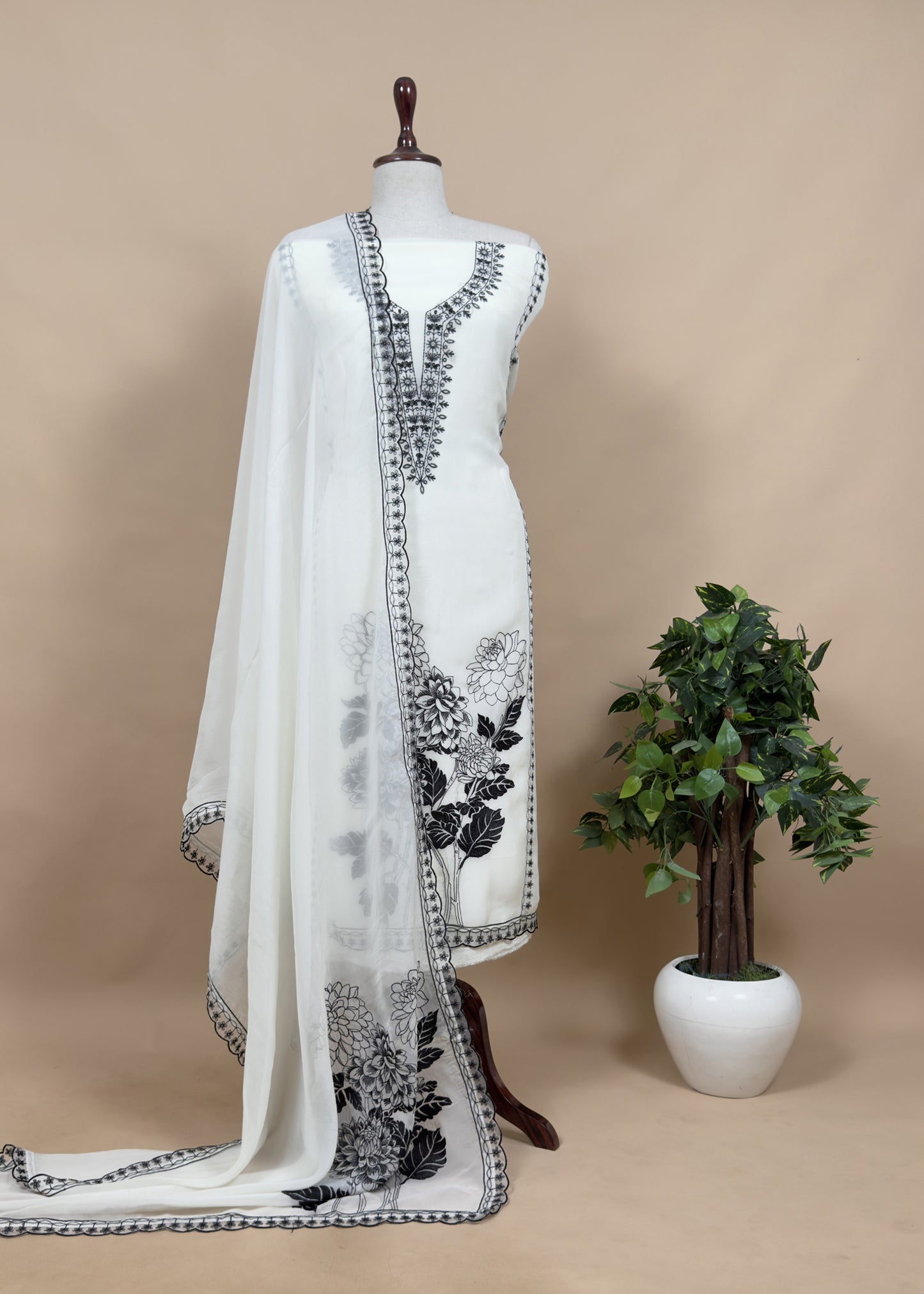 wedding wear organza suit set