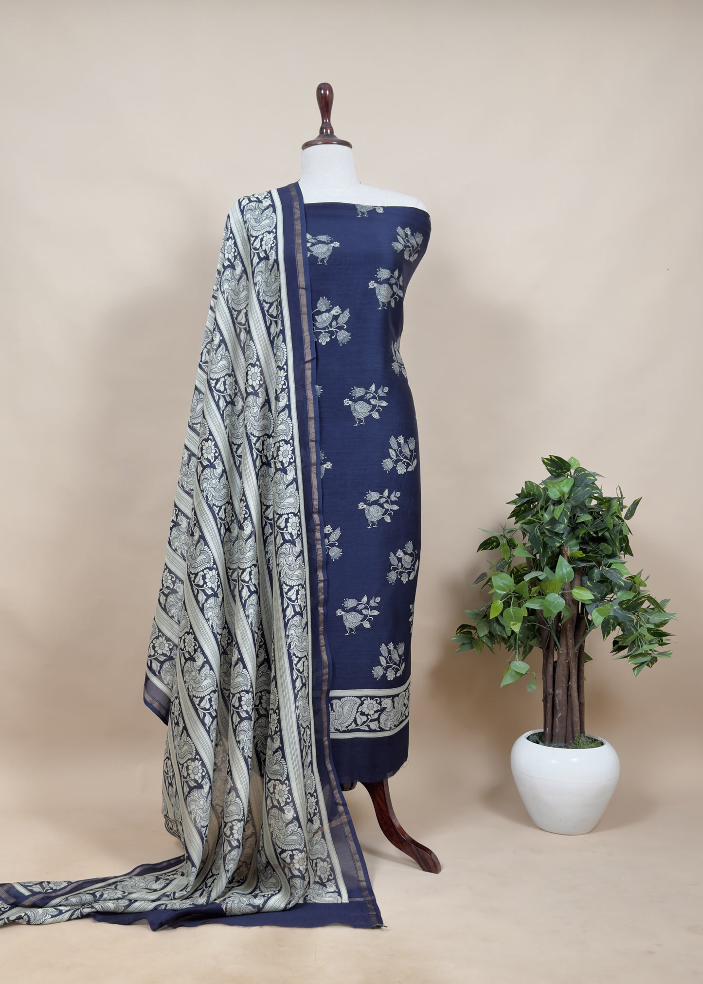 Summer wear maheshwari suit with dupatta
