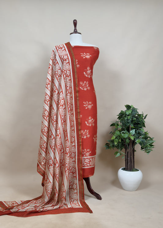 Summer wear maheshwari suit with dupatta