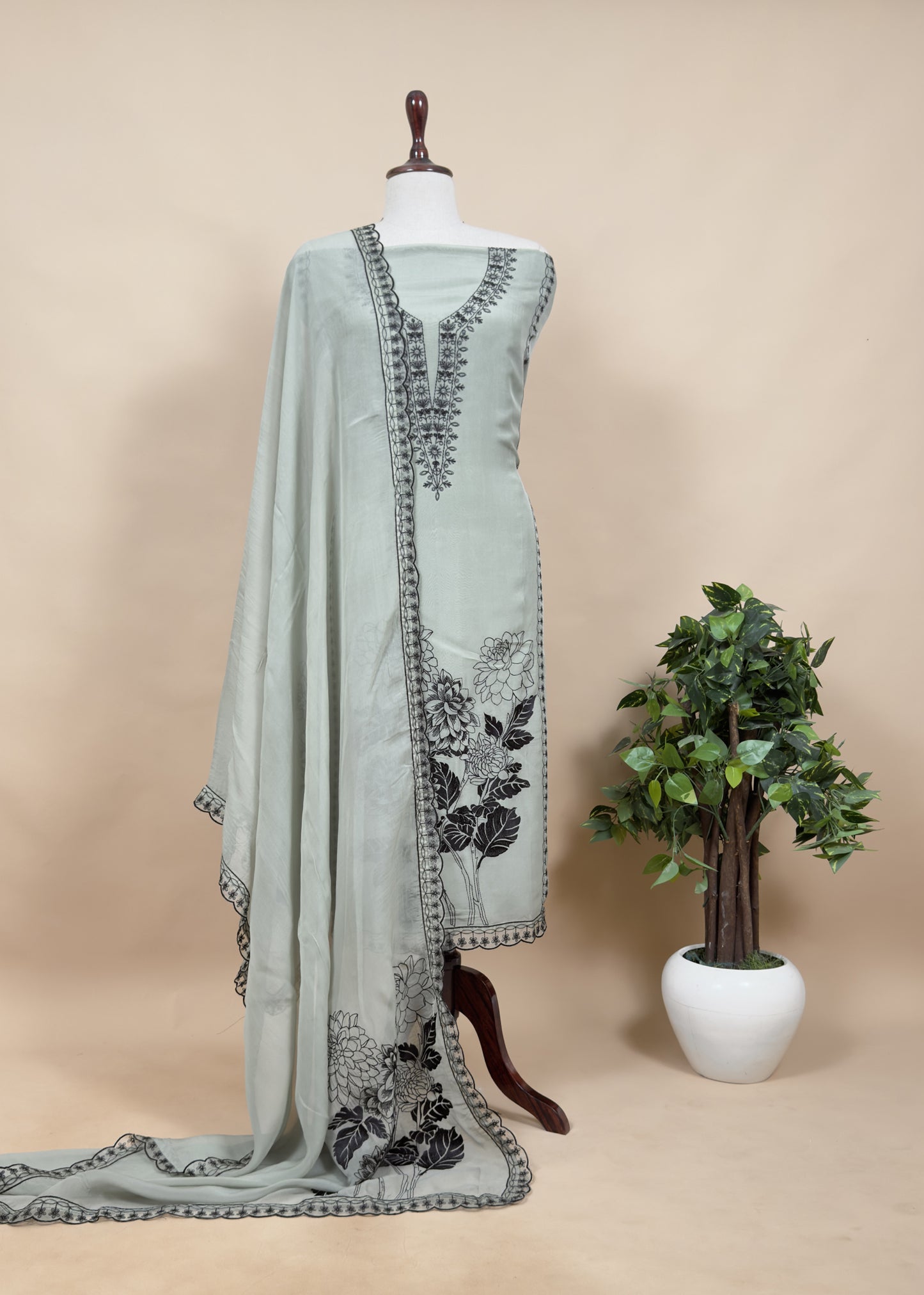 wedding wear organza suit set