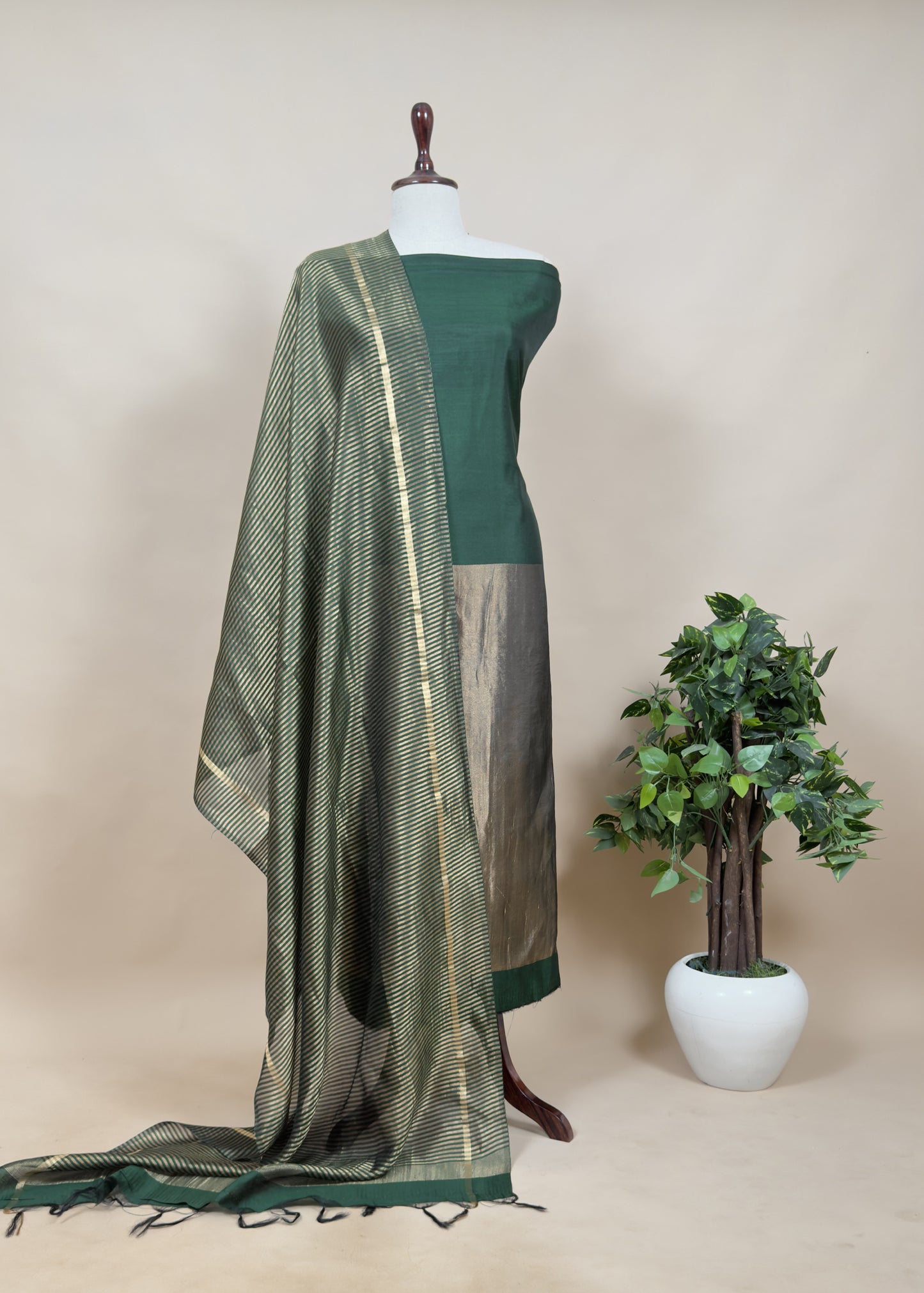 summer wear chanderi suit