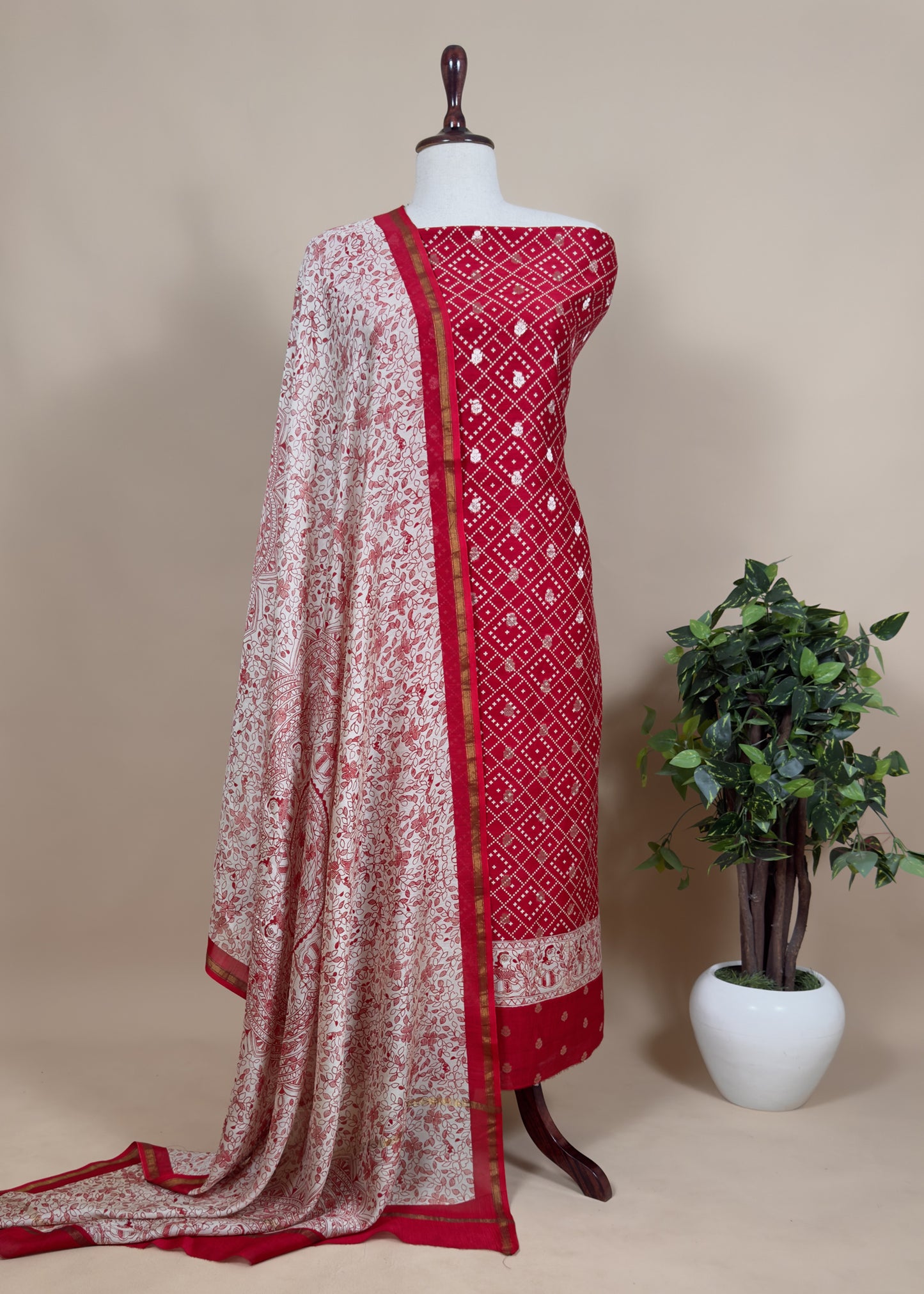 Pure maheshwari suit for women