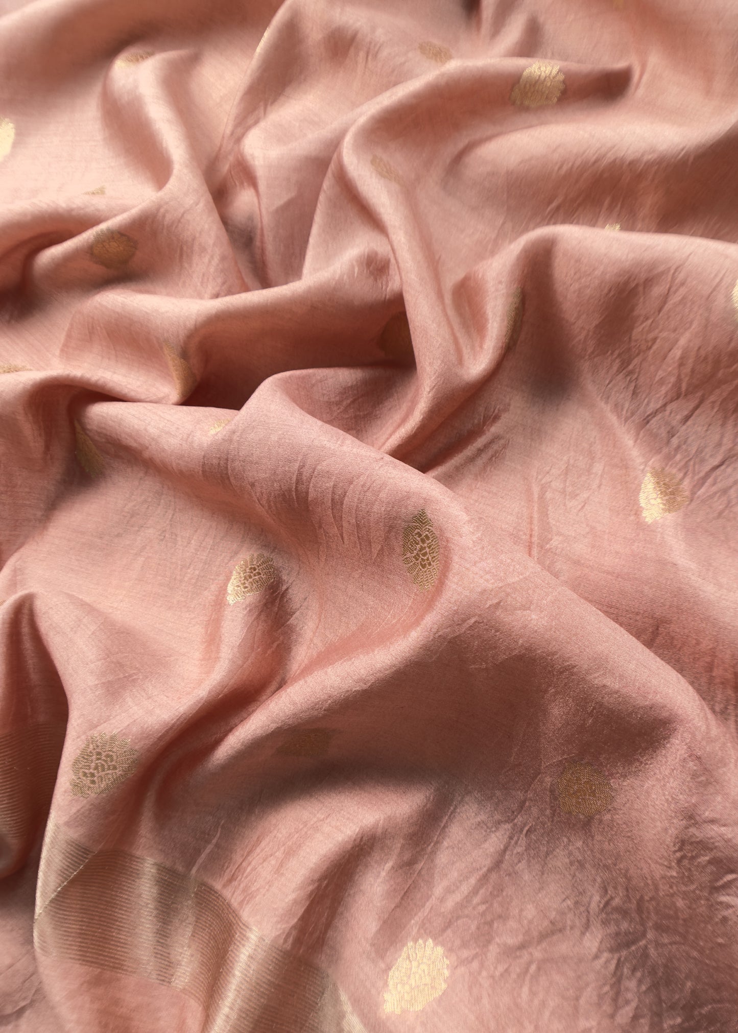 Handloom Munga Silk Suit With Zari Weaving