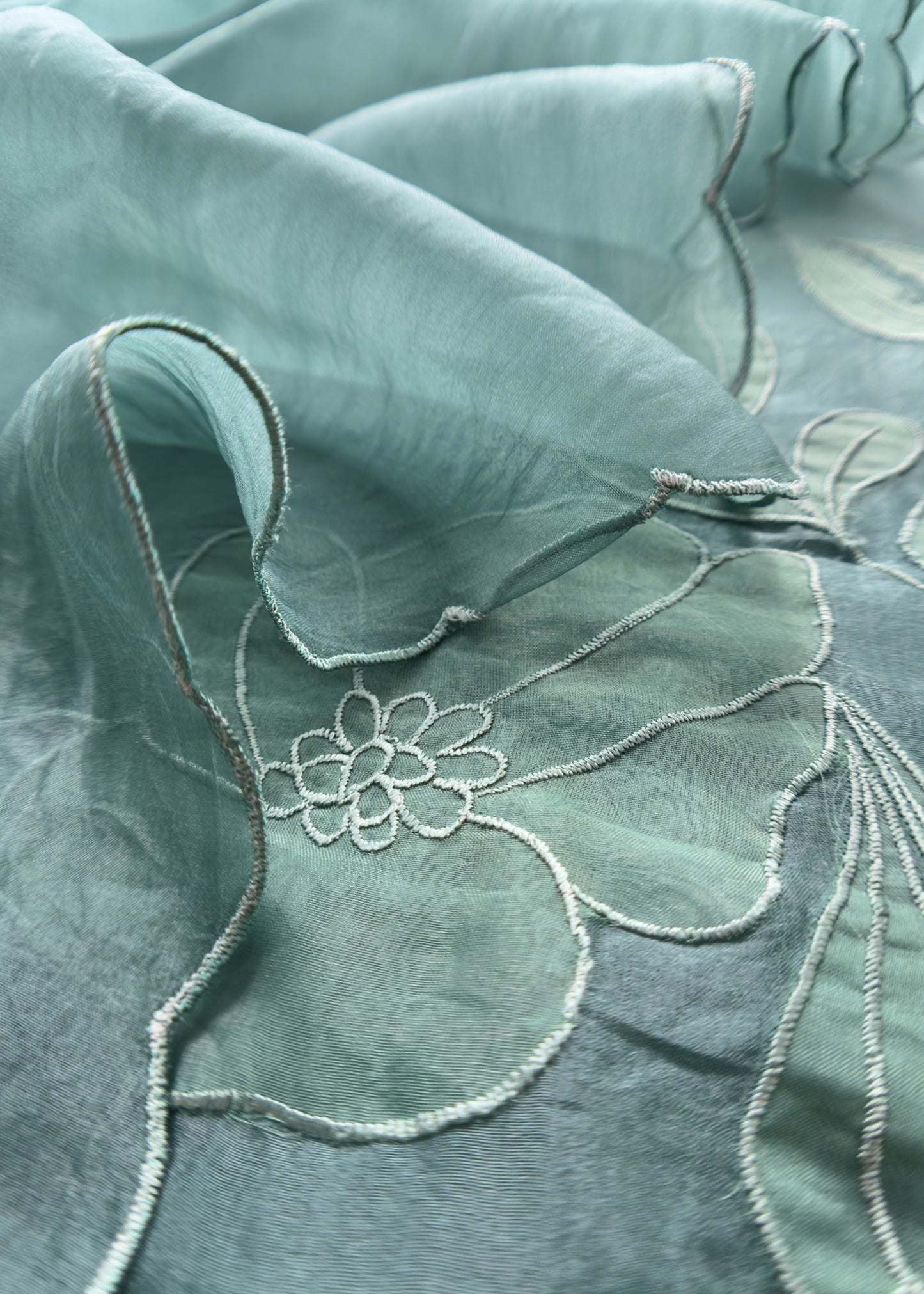 Organza unstitched suit with dupatta