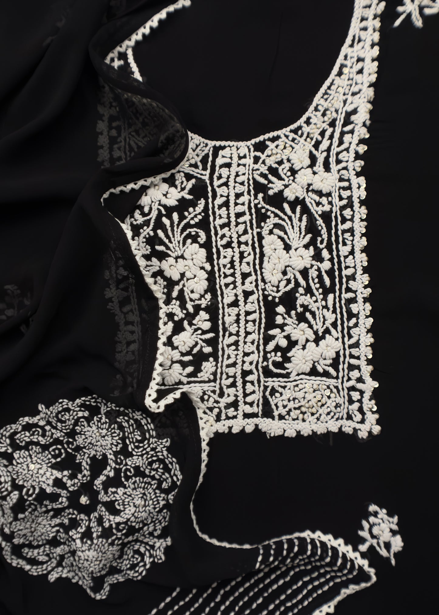 Georgette Fabric Unstitched Suit Set
