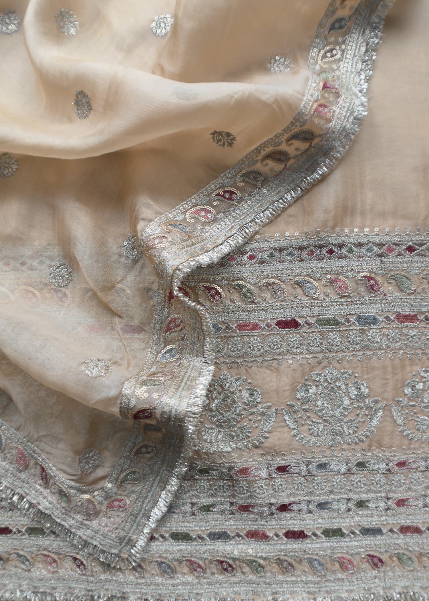 Summer wear suit pure organza fabric