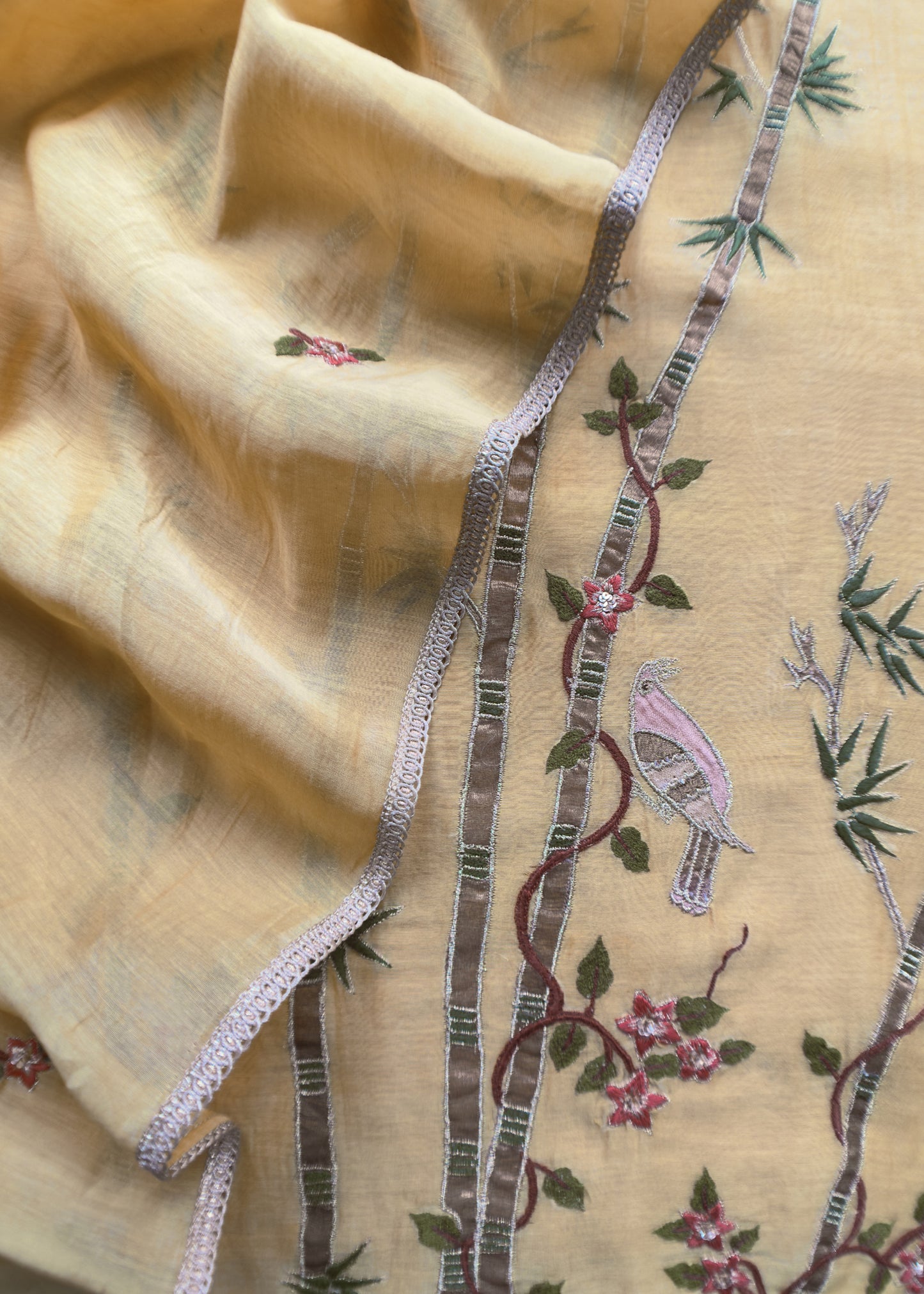 summer wear chanderi suit