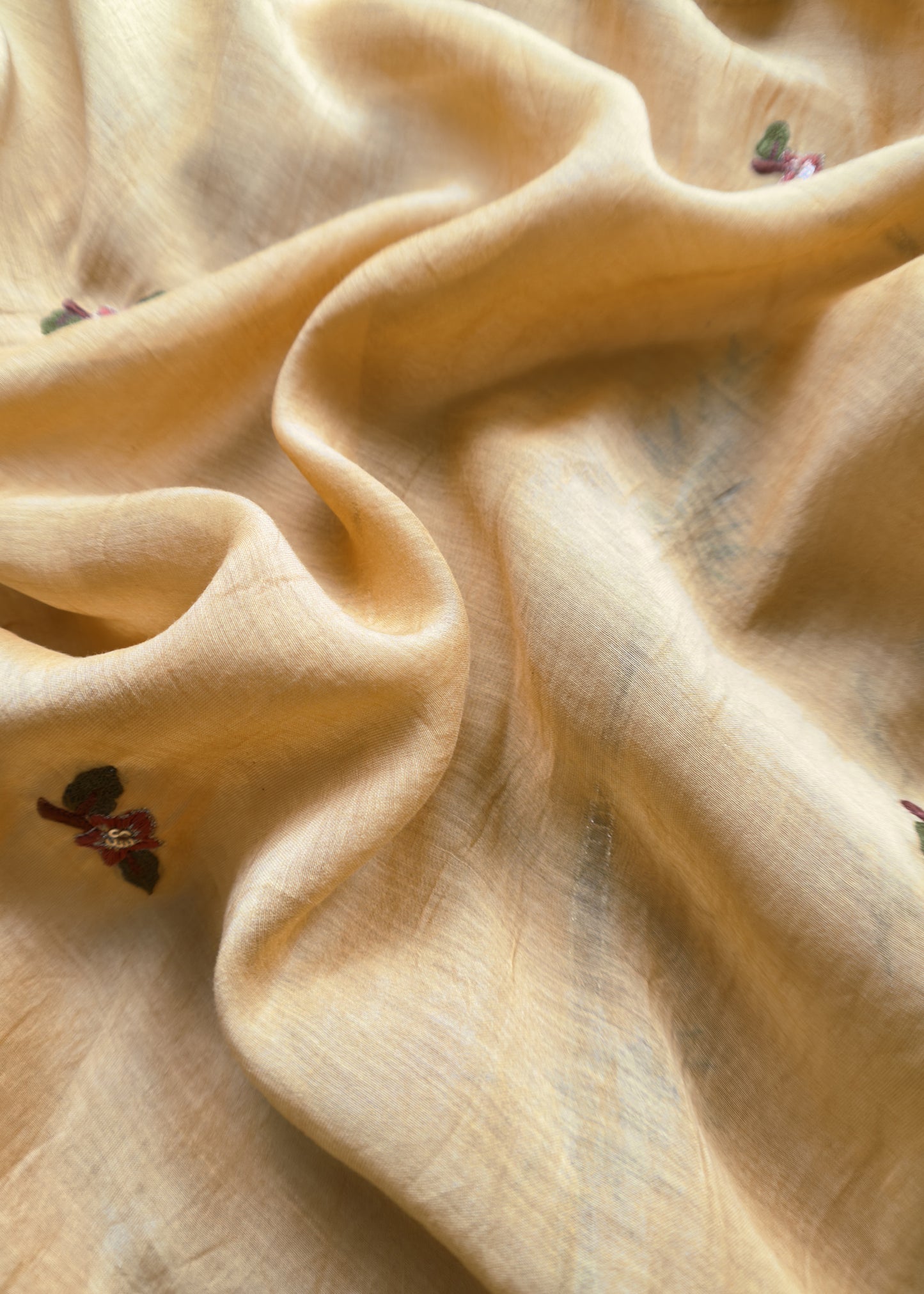 Chanderi unstitched suit with dupatta