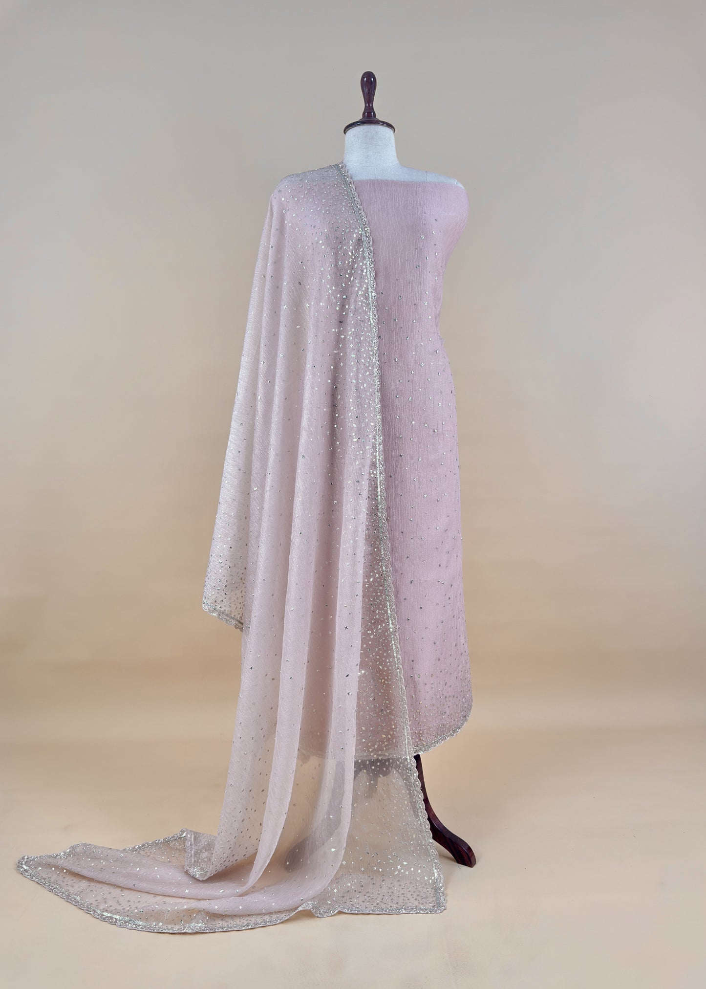 Buy wedding wear suit in tissue silk fabric