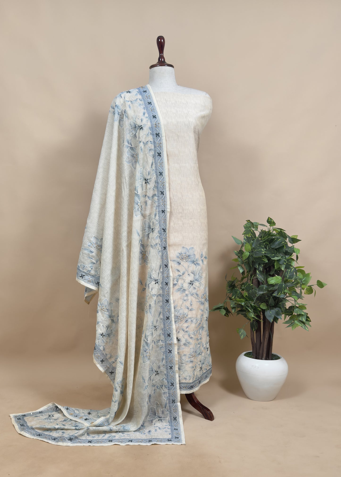 summer wear jamdani suit at the best price