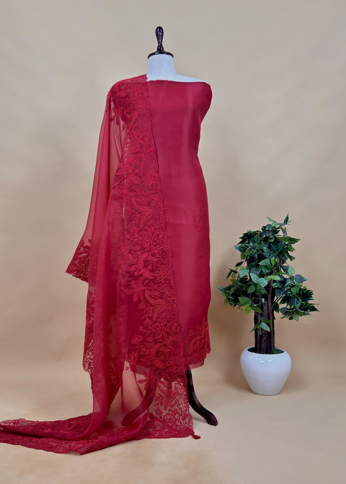 Shop designer organza suit for party and wedding celebration