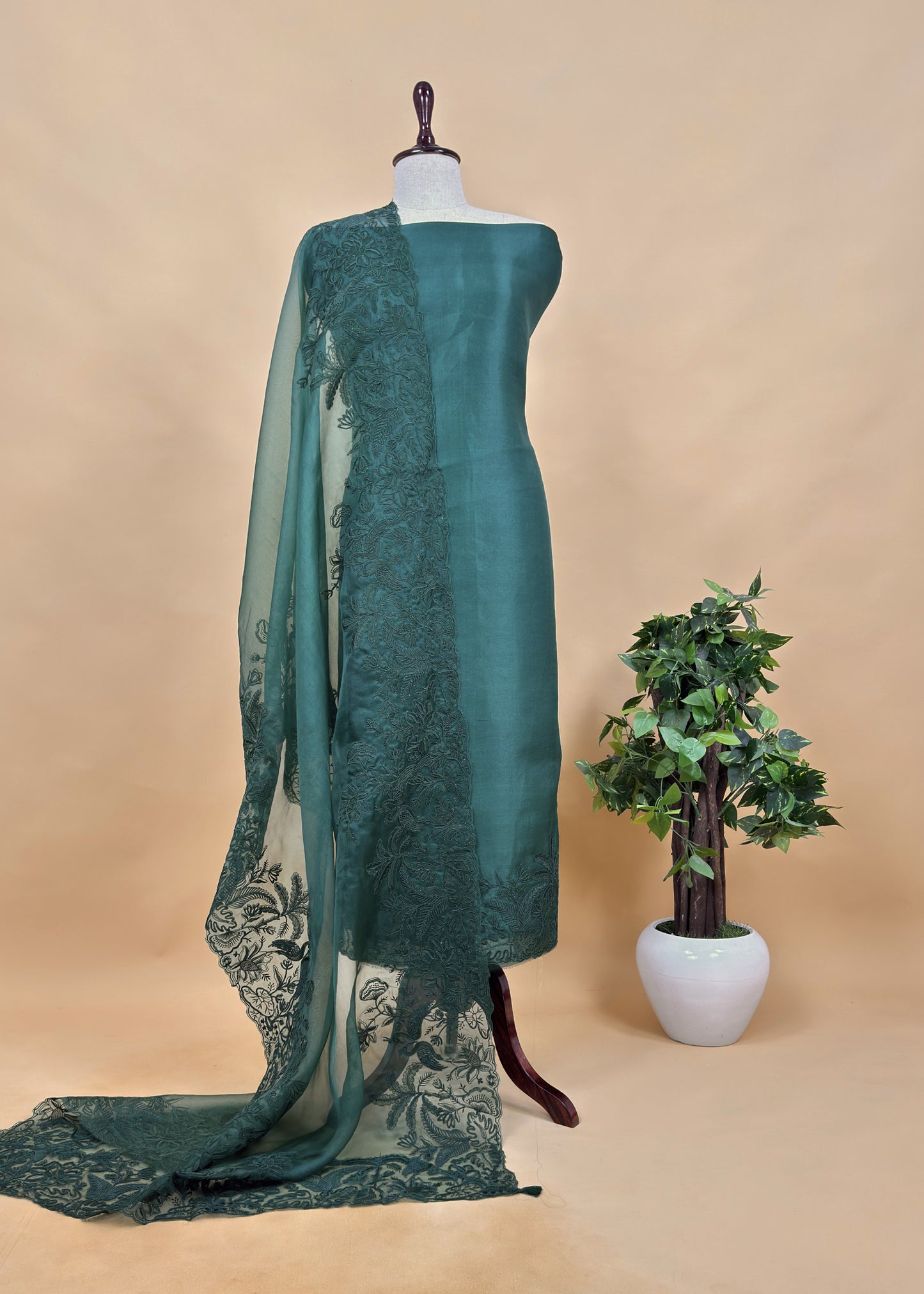 Buy pure organza suit in best price