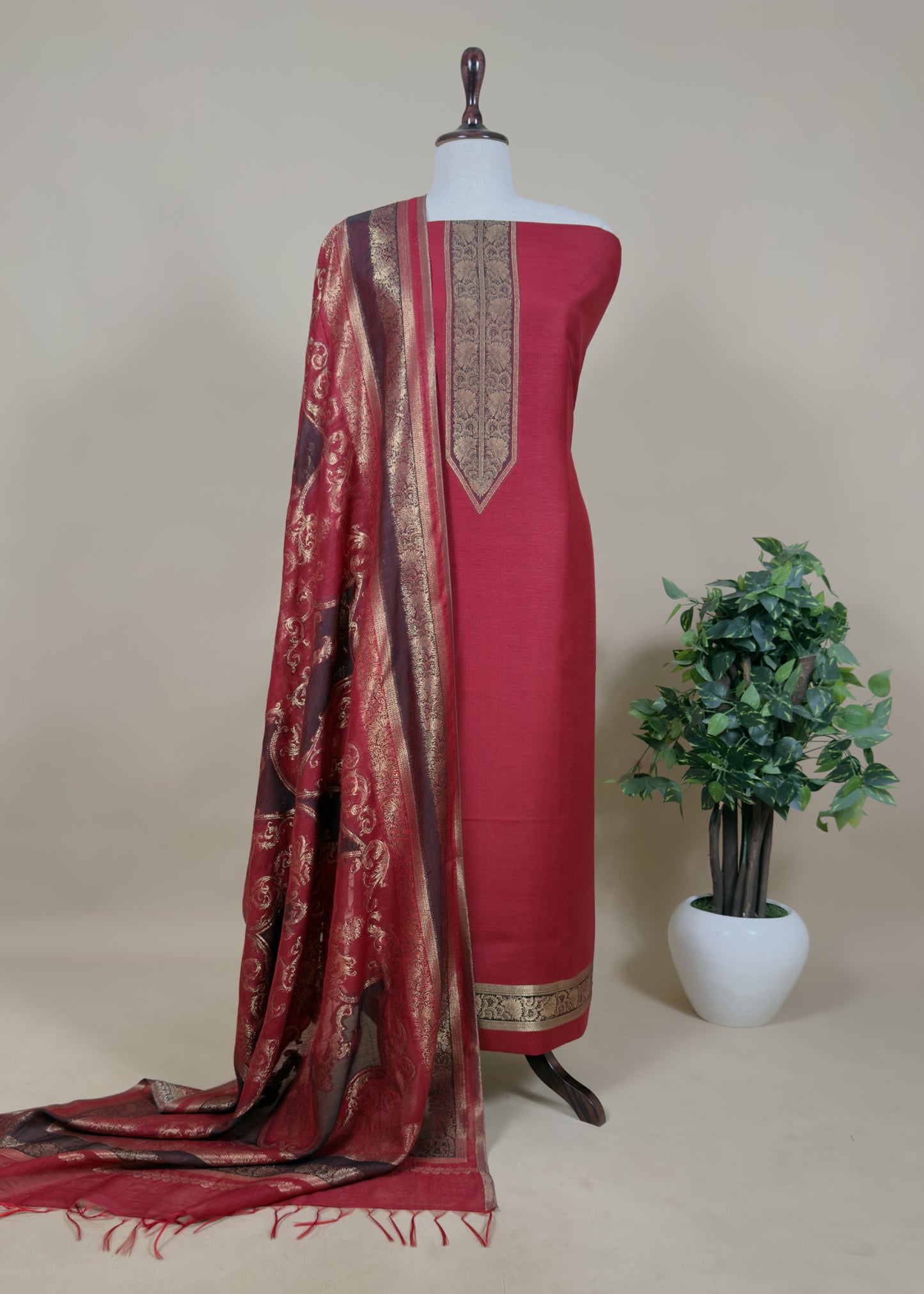 wedding wear kani silk suit