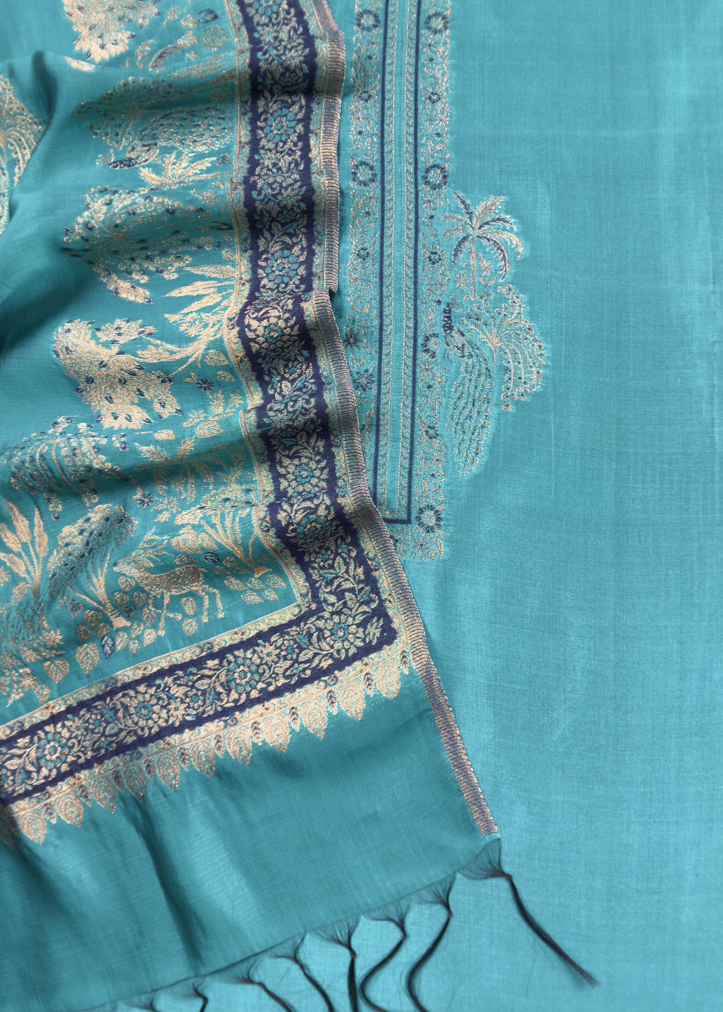 kani silk unstitched suit with dupatta