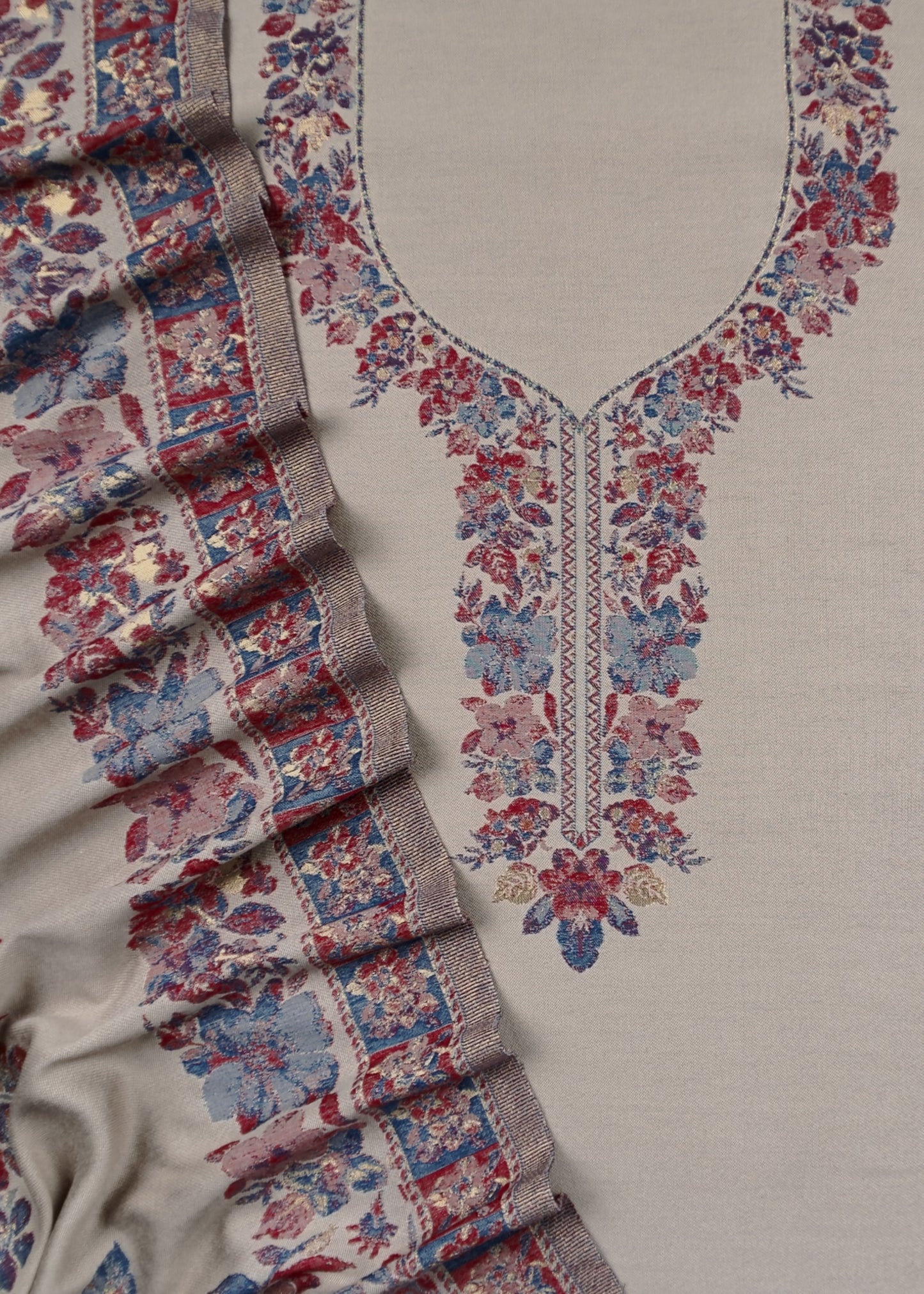 pure pashmina with kani suit