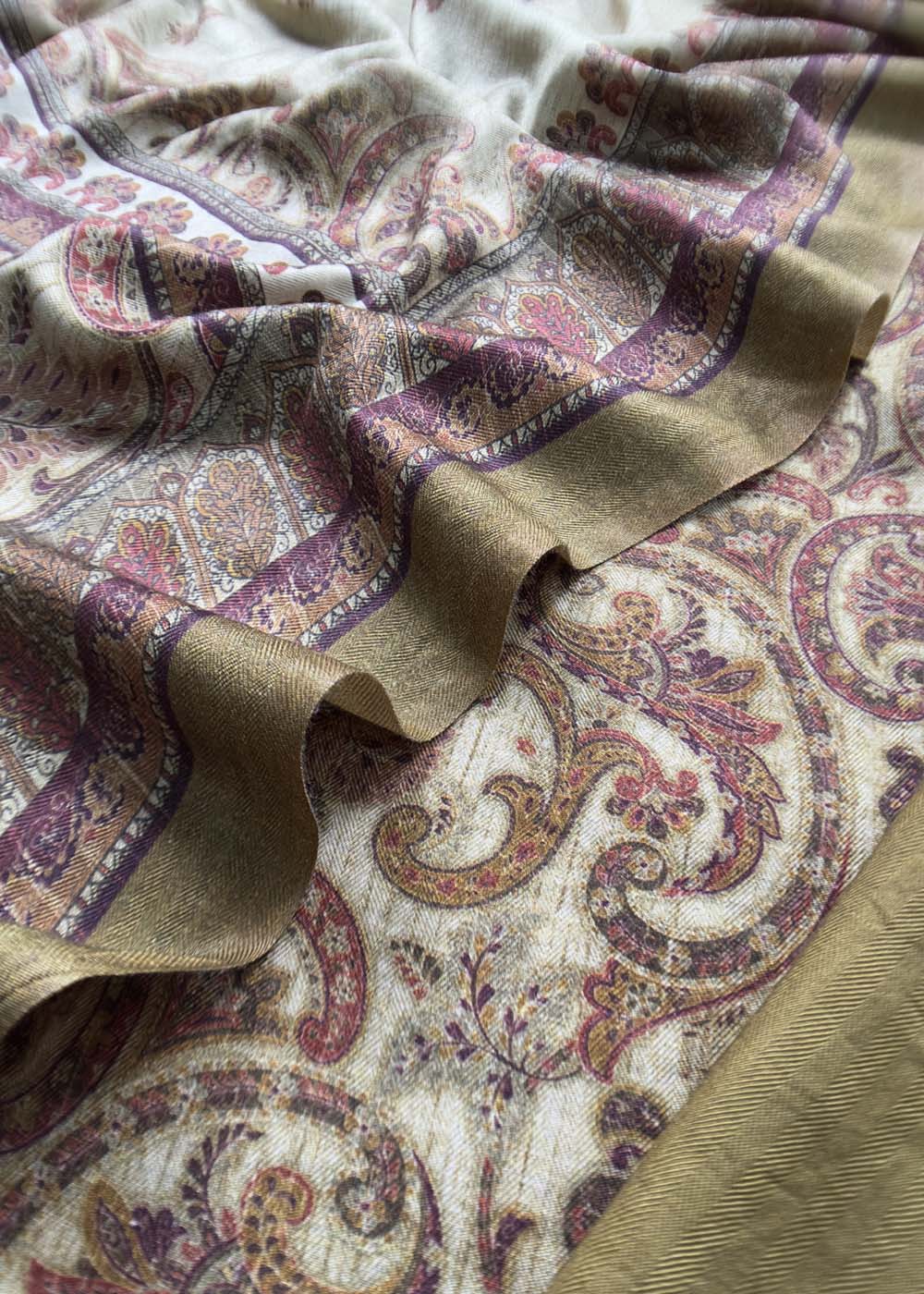Premium Pashmina Fabric Texture