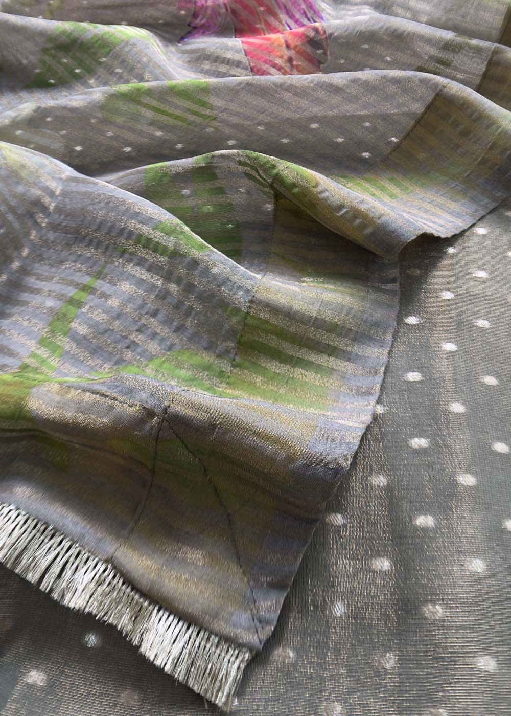 Digital Print Tissue Unstitched Suit
